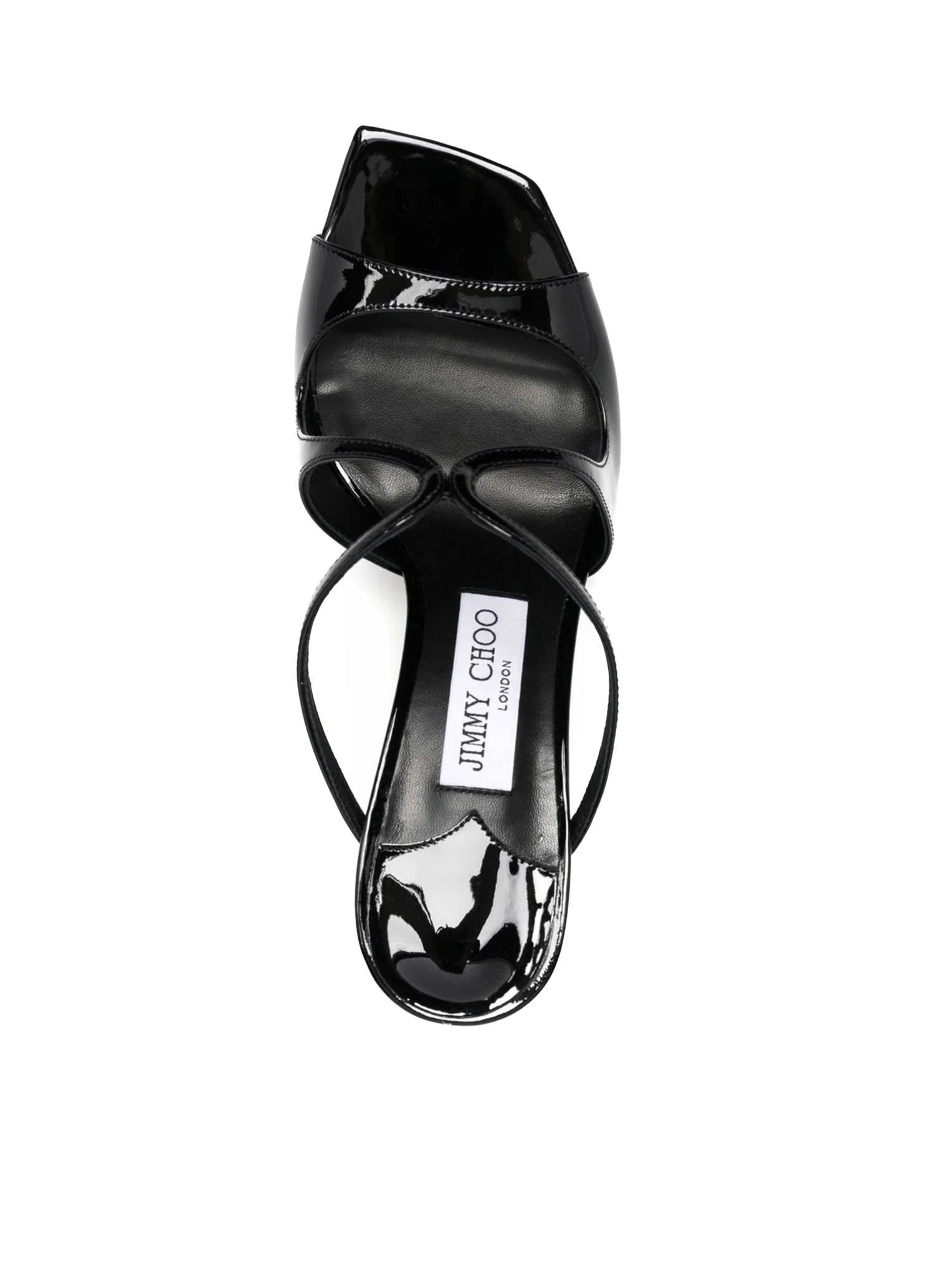 ANISE 75MM SHINY LEATHER SANDALS - Image 4