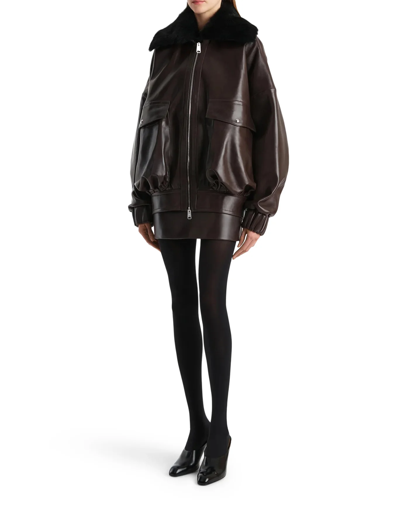DAEMON JACKET WITH SHEARLING COLLAR - Image 2