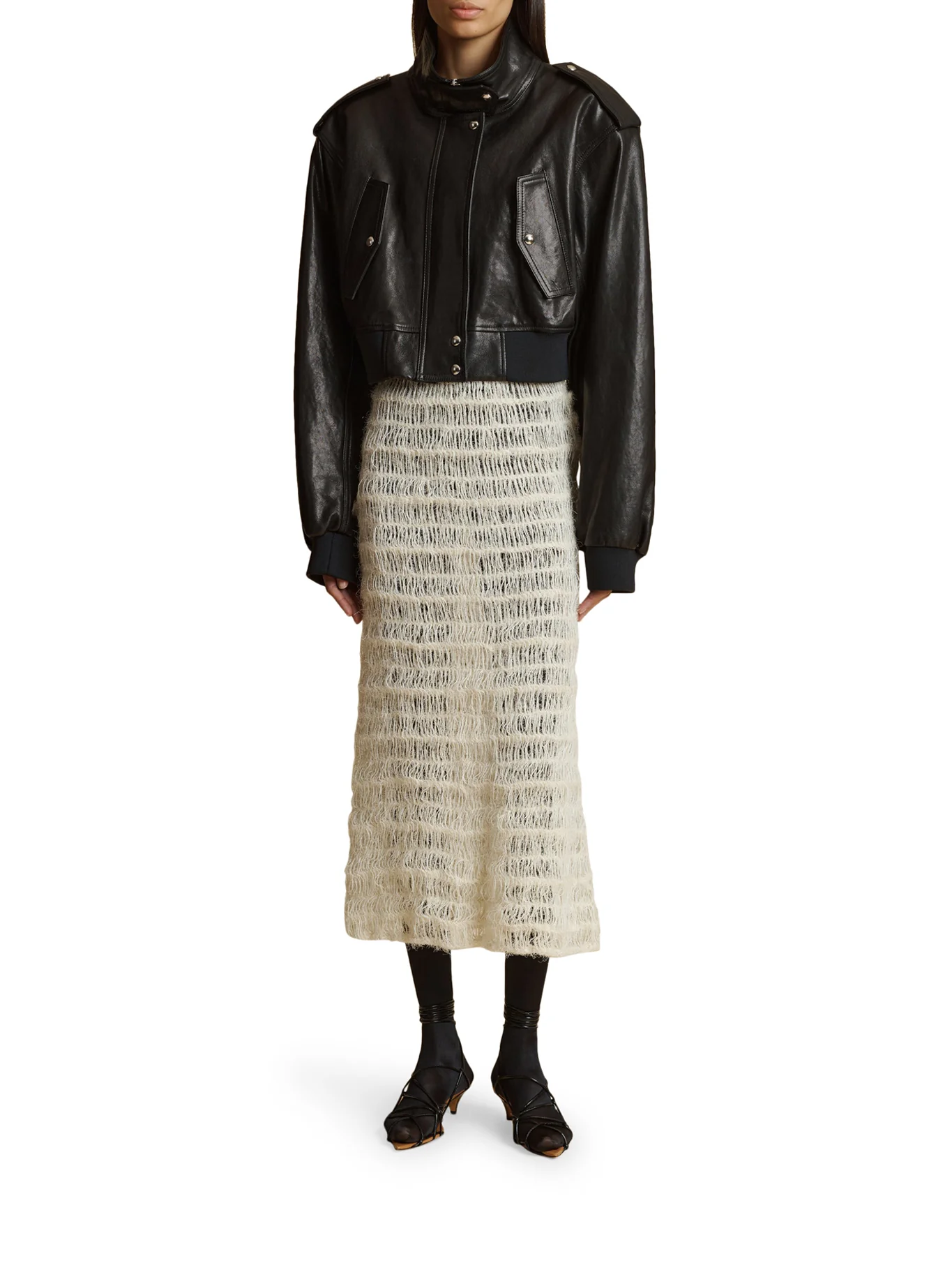 leather bomber jacket - Image 2