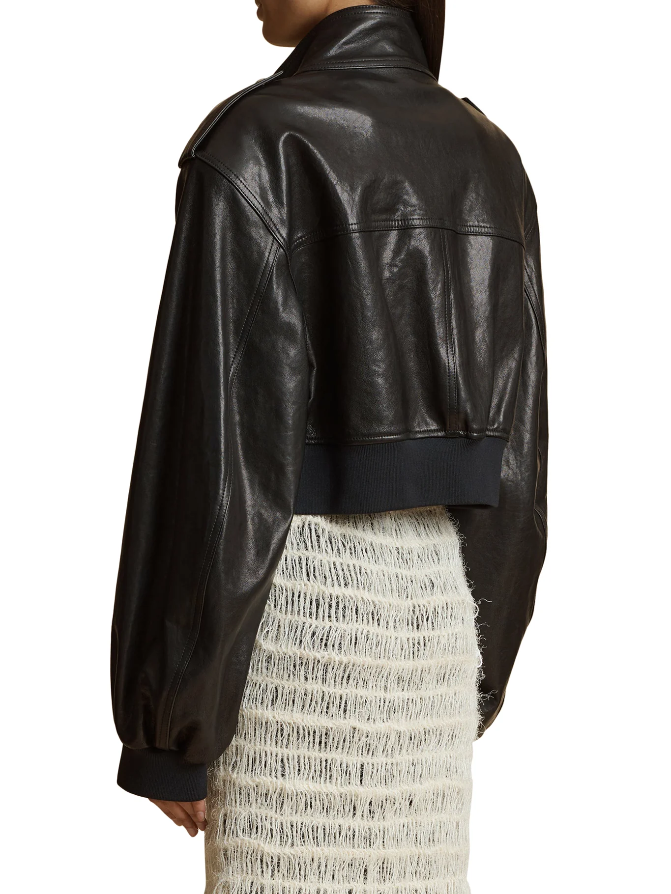 leather bomber jacket - Image 4