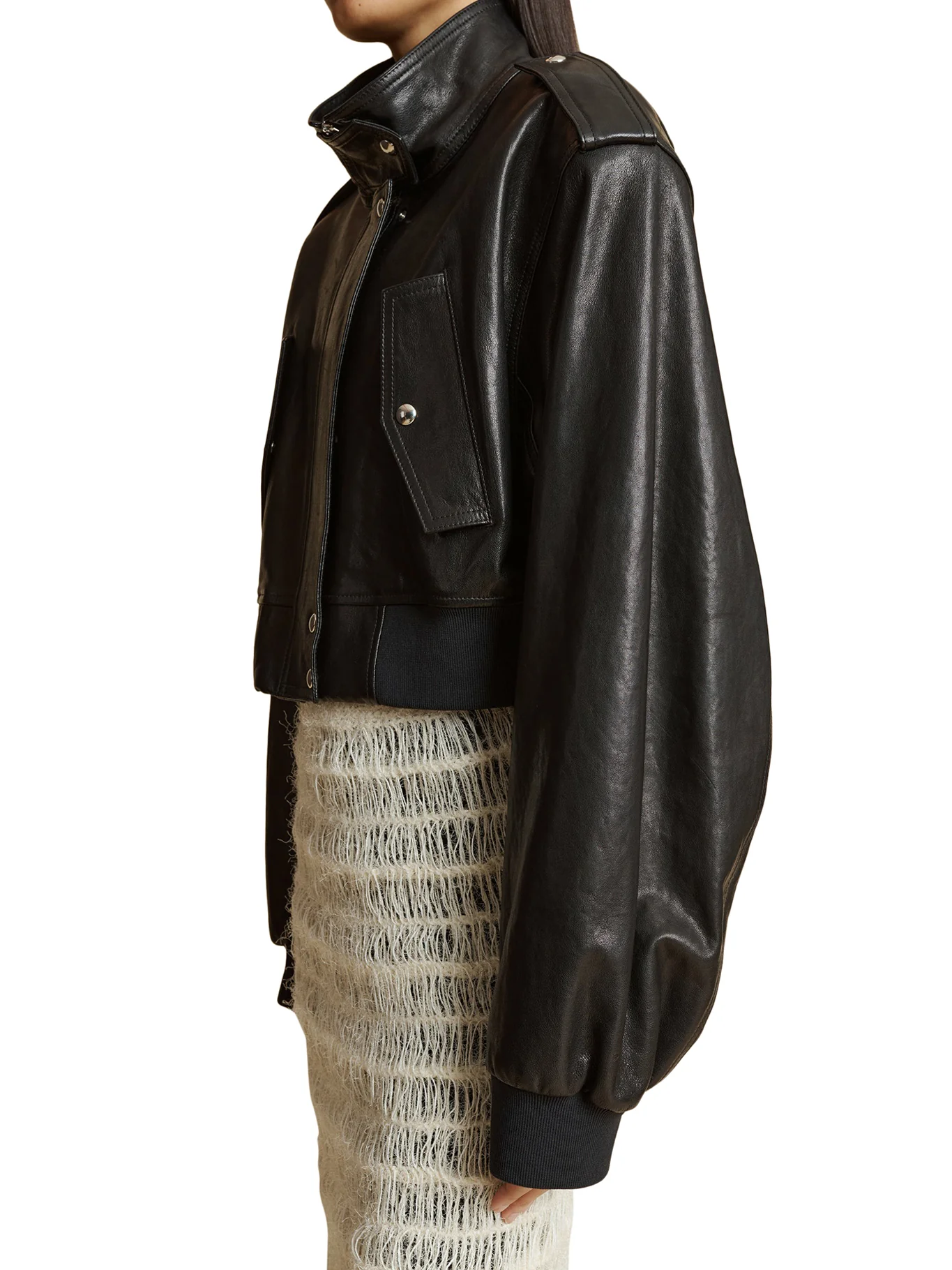 leather bomber jacket - Image 5