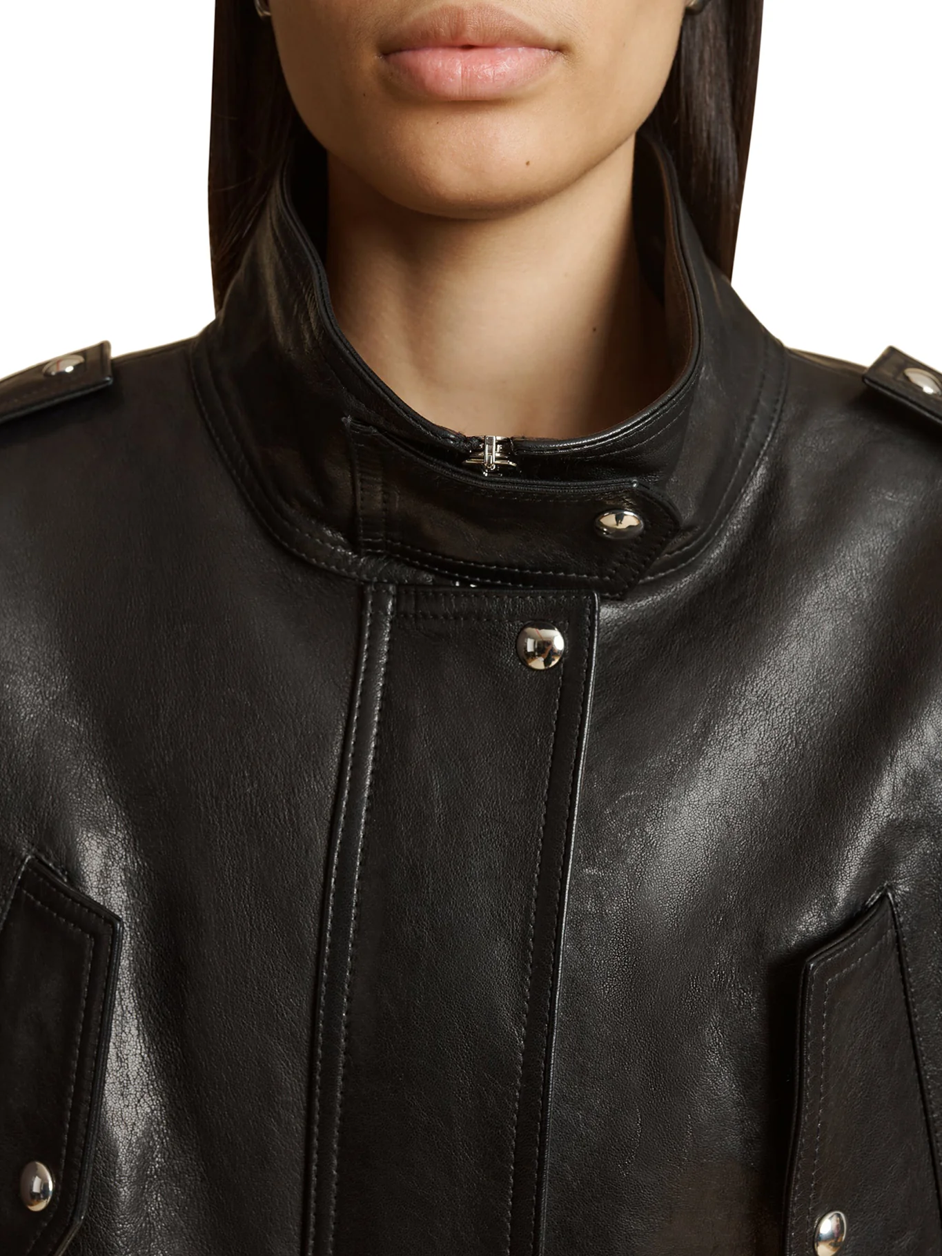 leather bomber jacket - Image 6