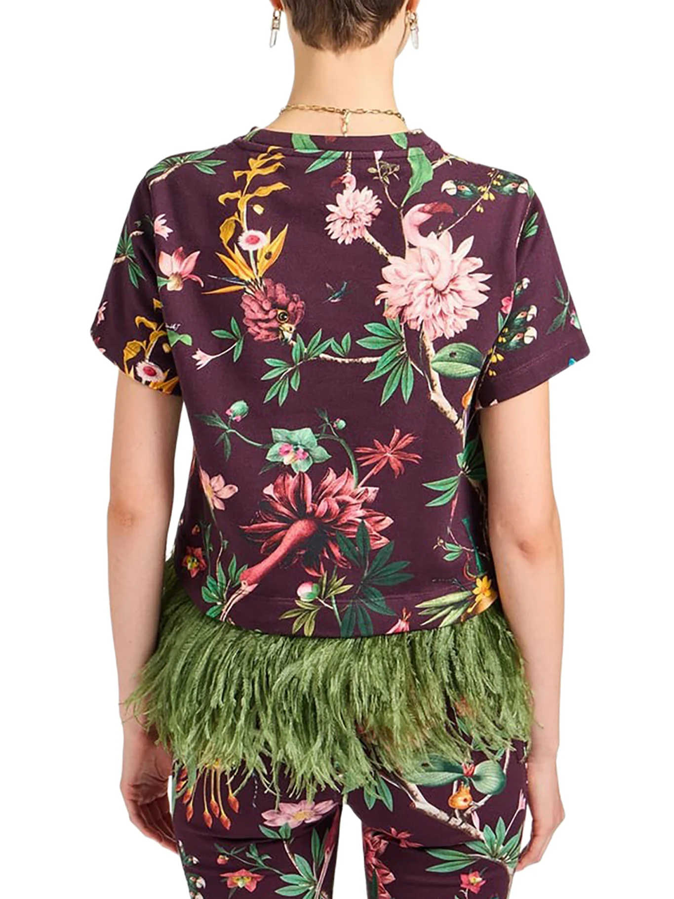 LA SCALA OSTRICH FEATHER T-SHIRT - Image 4