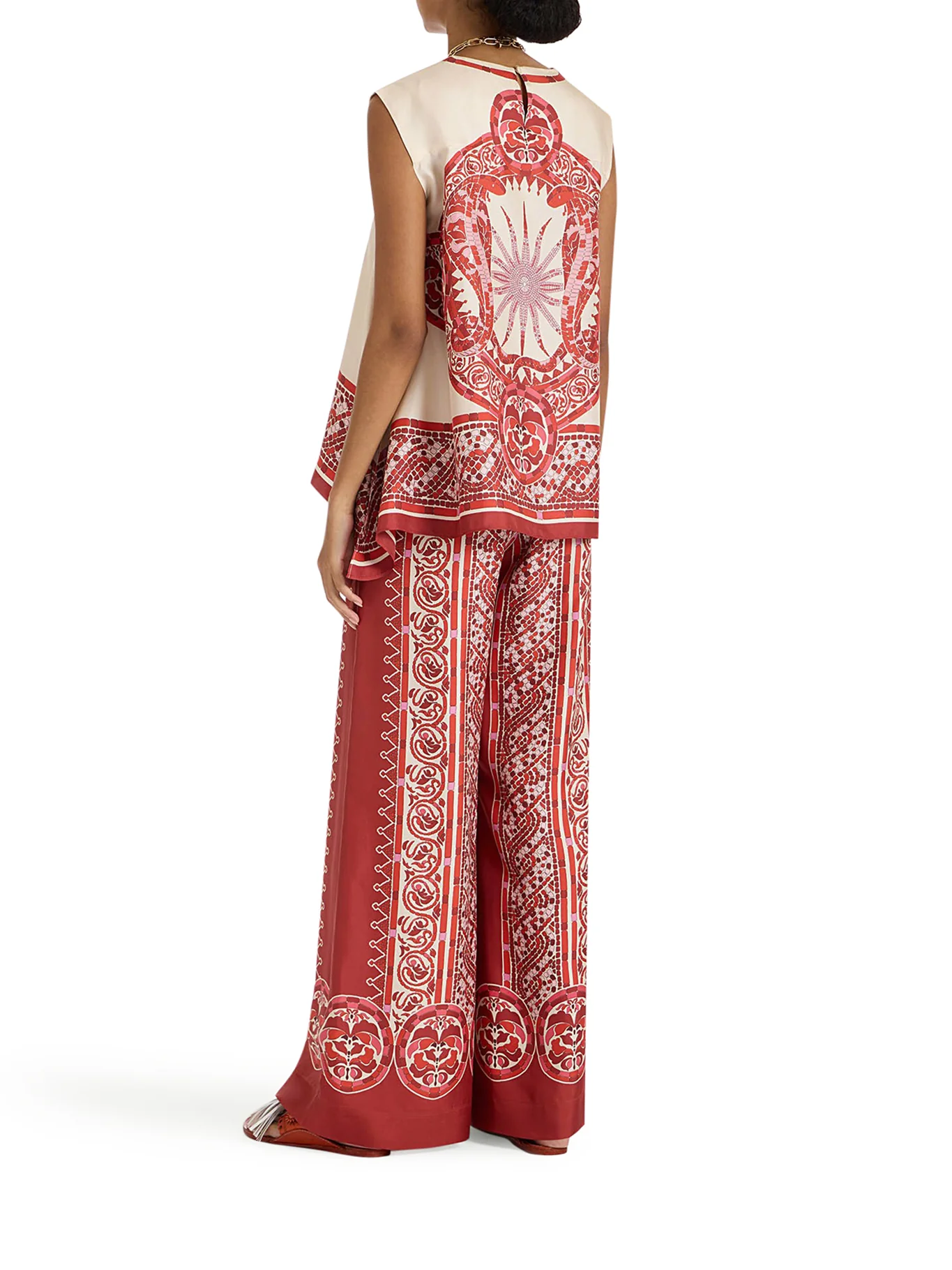 SILK PALAZZO TROUSERS - Image 3