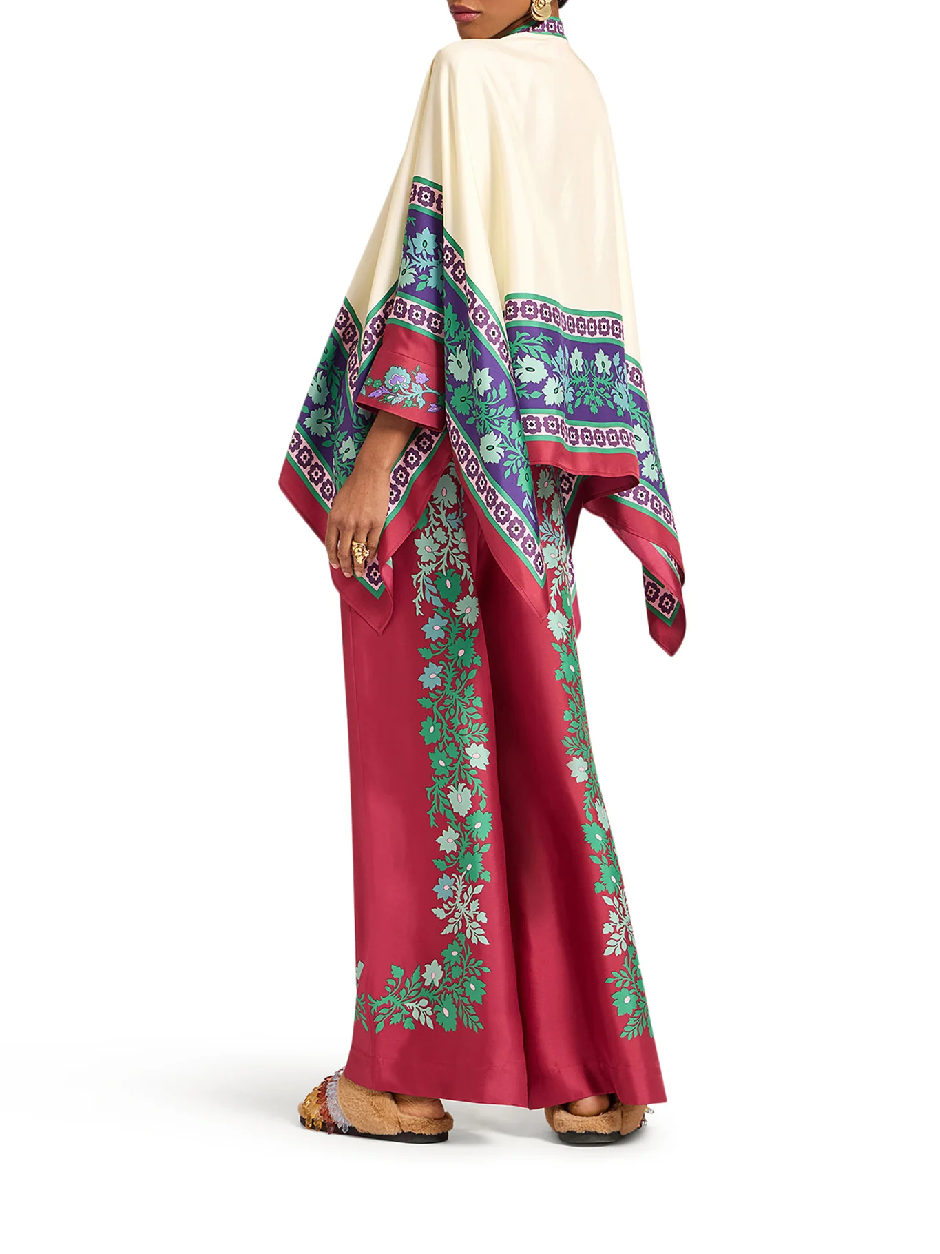 SILK PALAZZO TROUSERS - Image 3