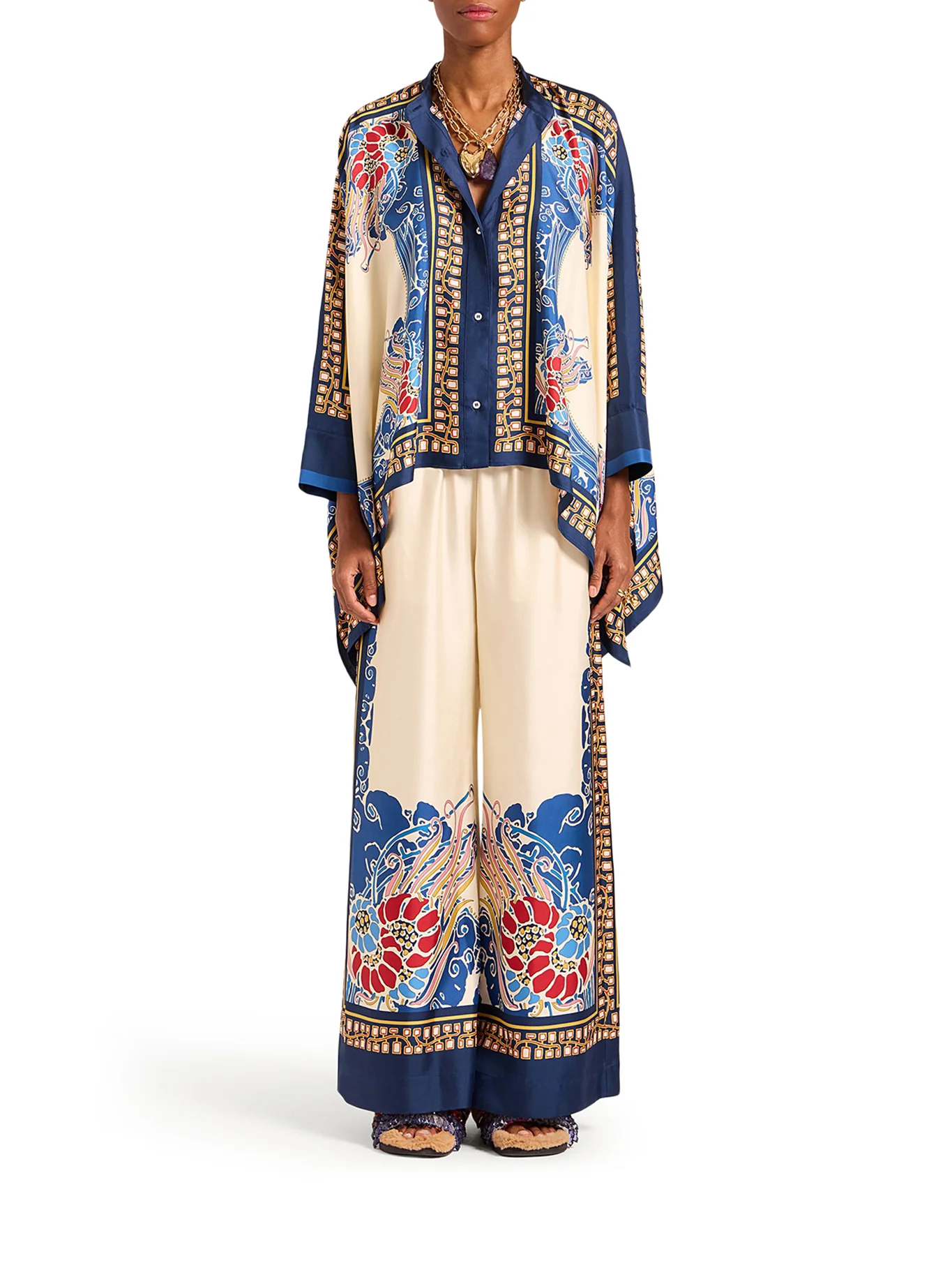 SILK SCARF SHIRT - Image 2