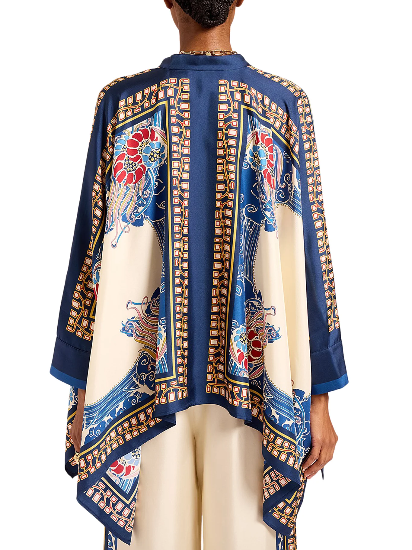 SILK SCARF SHIRT - Image 4