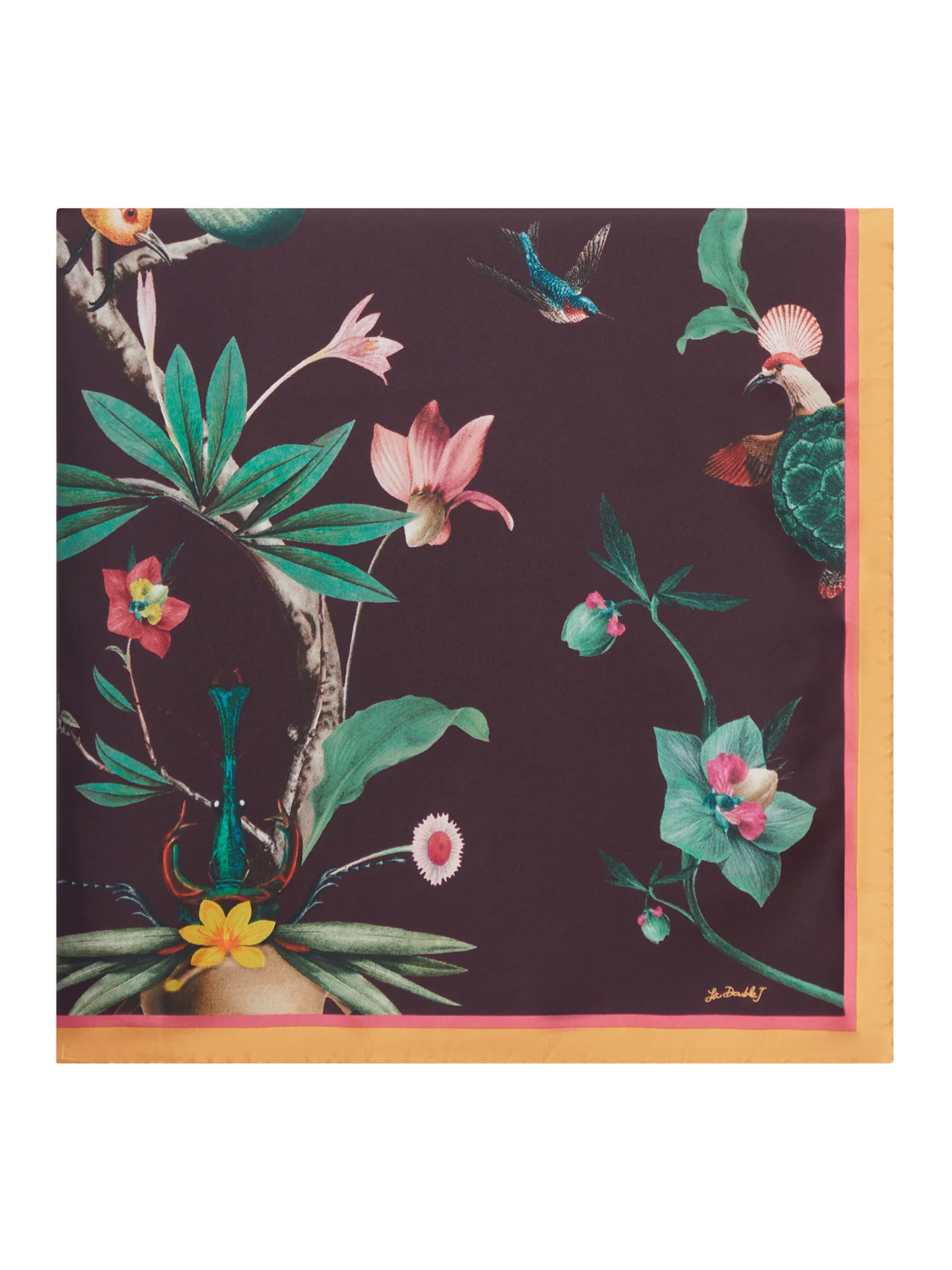 SILK SCARF WITH PRINT - Image 2