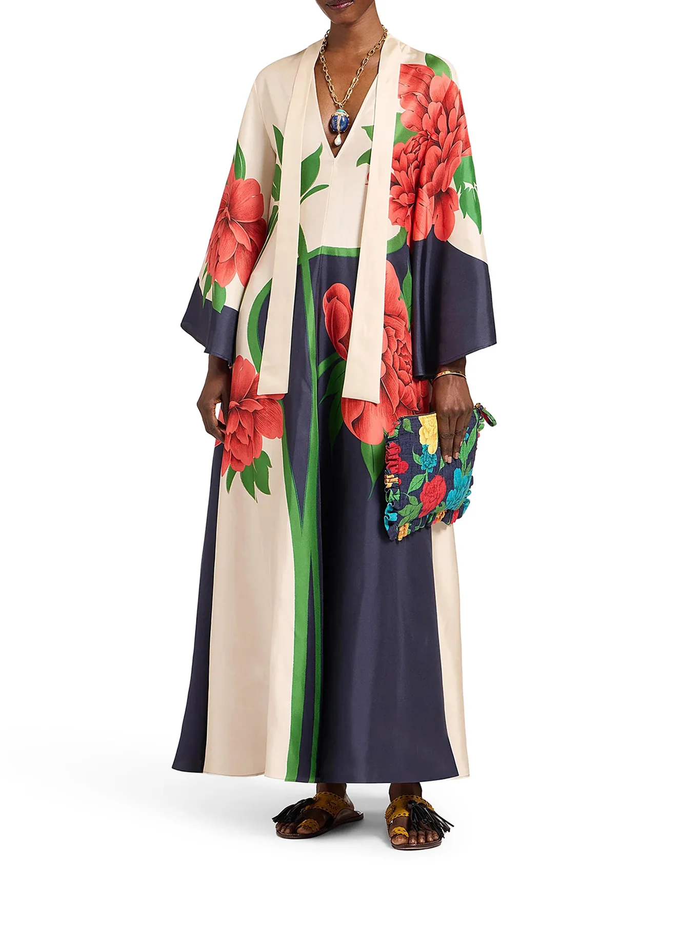 SILK TWILL DRESS - Image 2