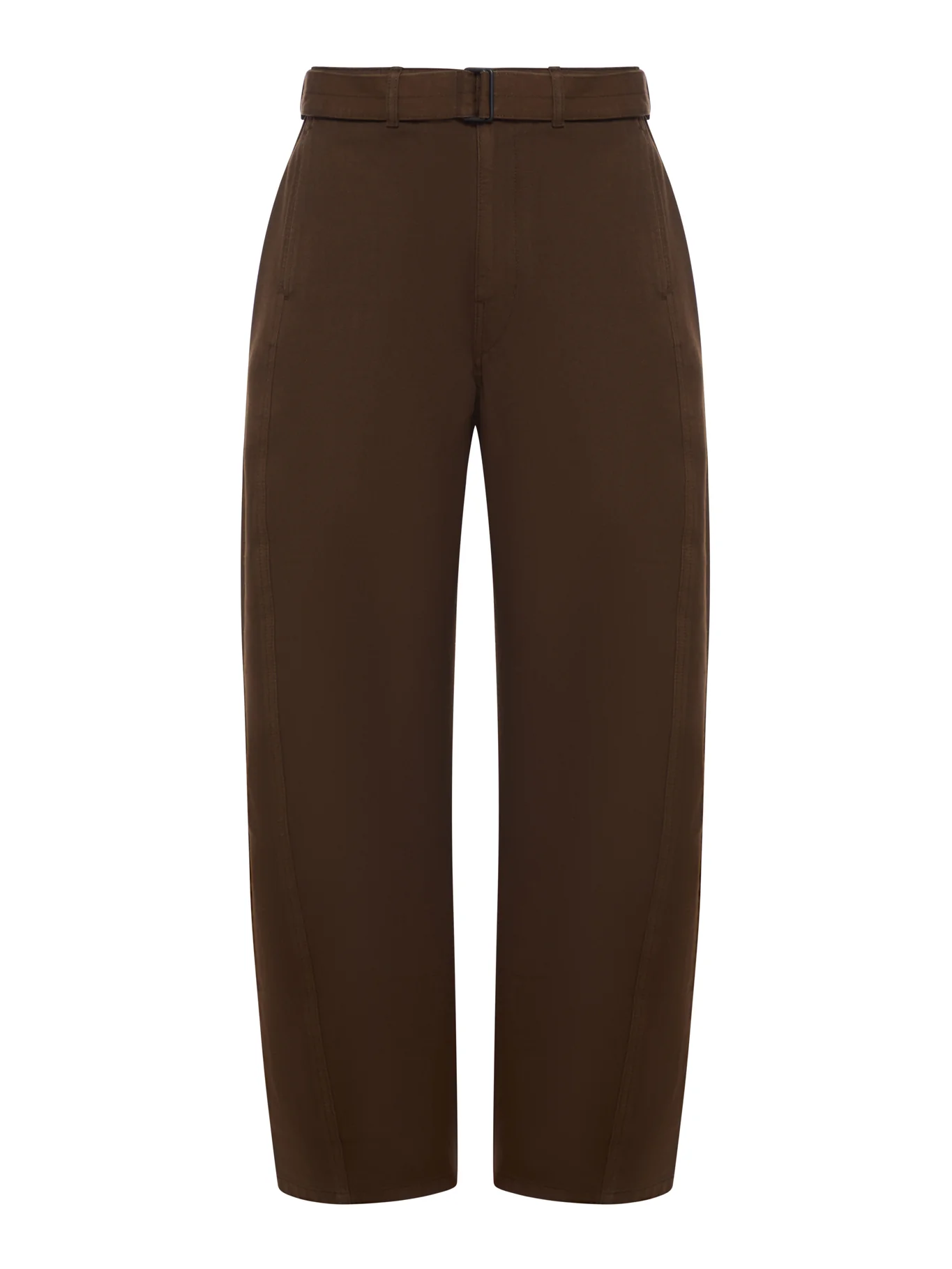 COTTON TROUSERS WITH BRAIDED BELT