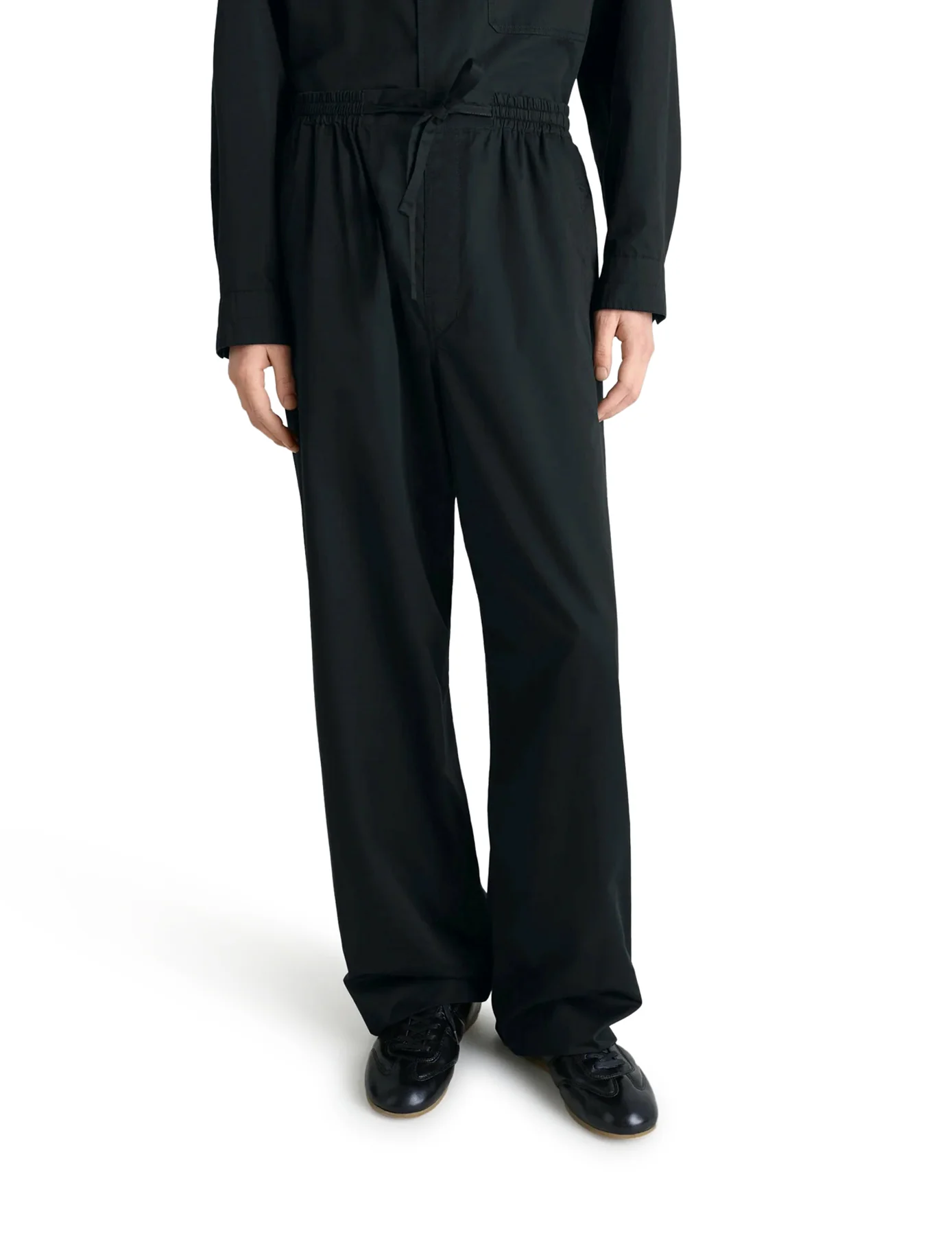 LIGHTWEIGHT COTTON SATIN TROUSERS - Image 2
