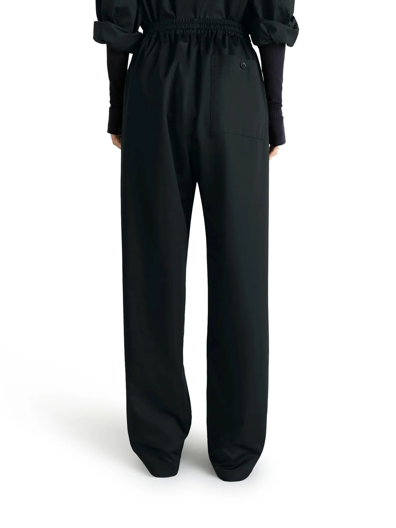LIGHTWEIGHT COTTON SATIN TROUSERS - Image 3