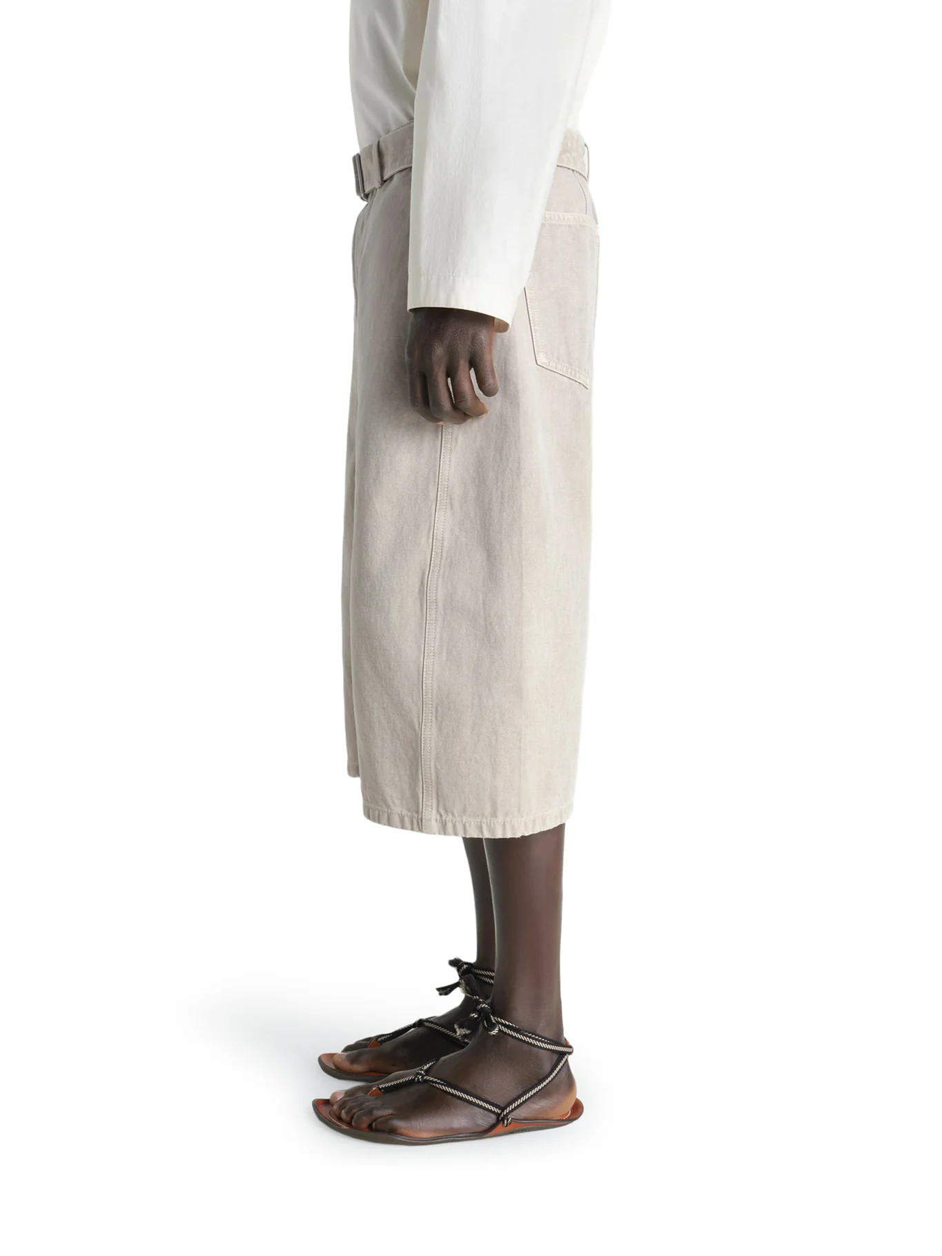 SNOW-EFFECT DENIM BERMUDA SHORTS - Image 4