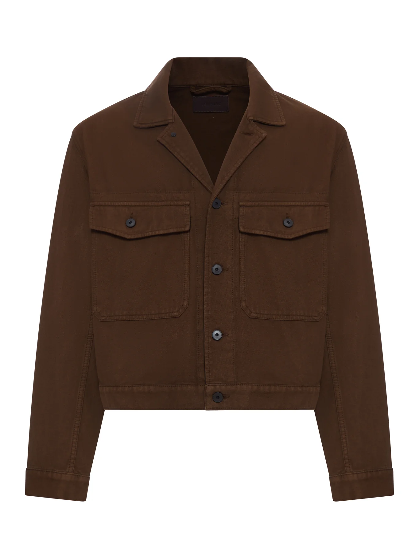 TRUCKER JACKET IN DYED BROKEN TWILL