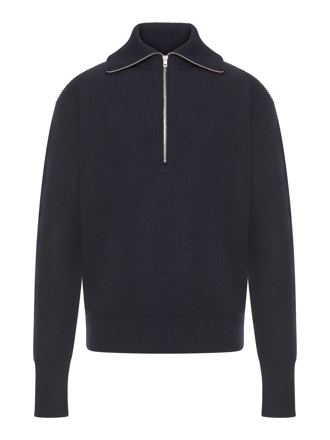 WOOL SWEATER WITH ZIP