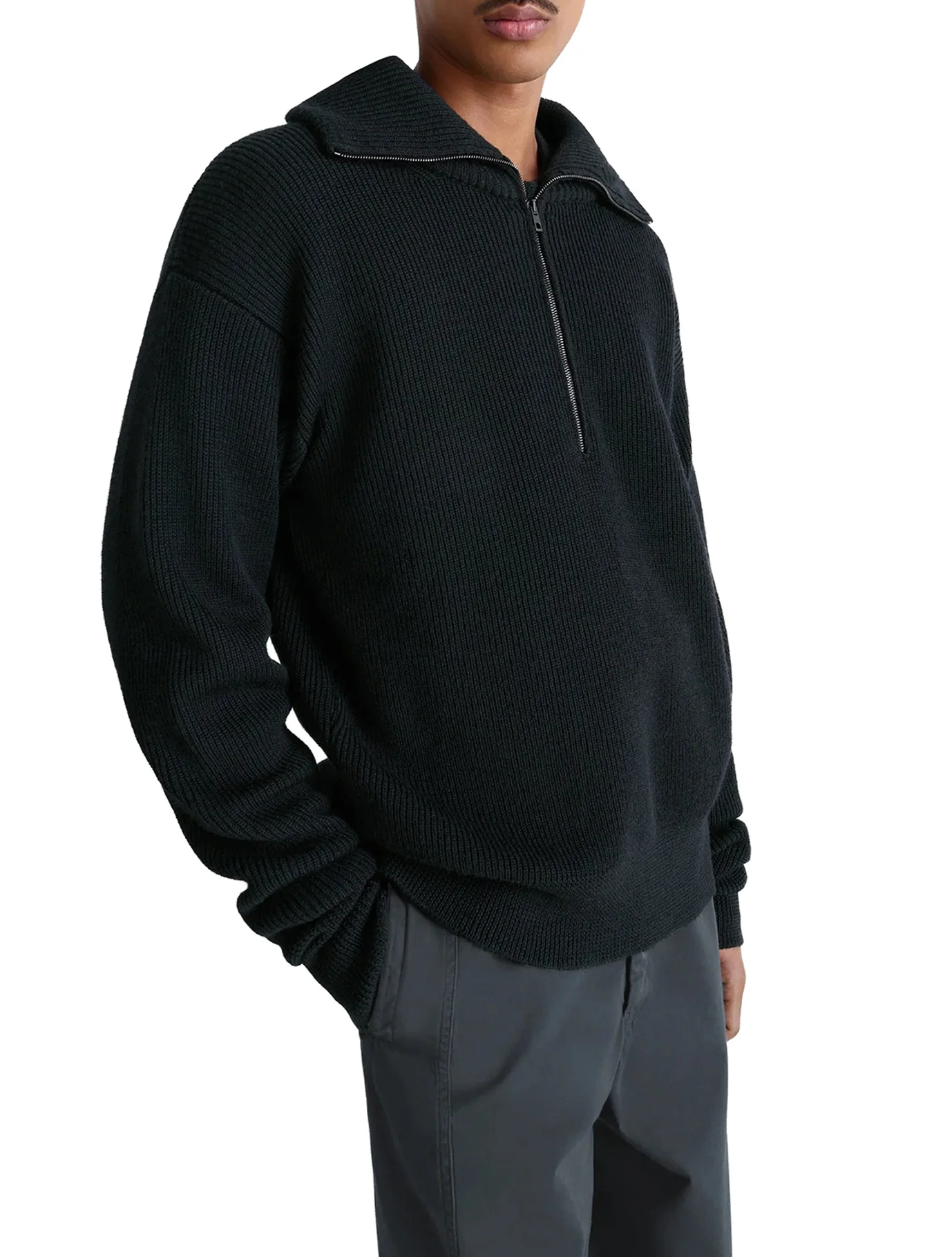 WOOL SWEATER WITH ZIP - Image 3