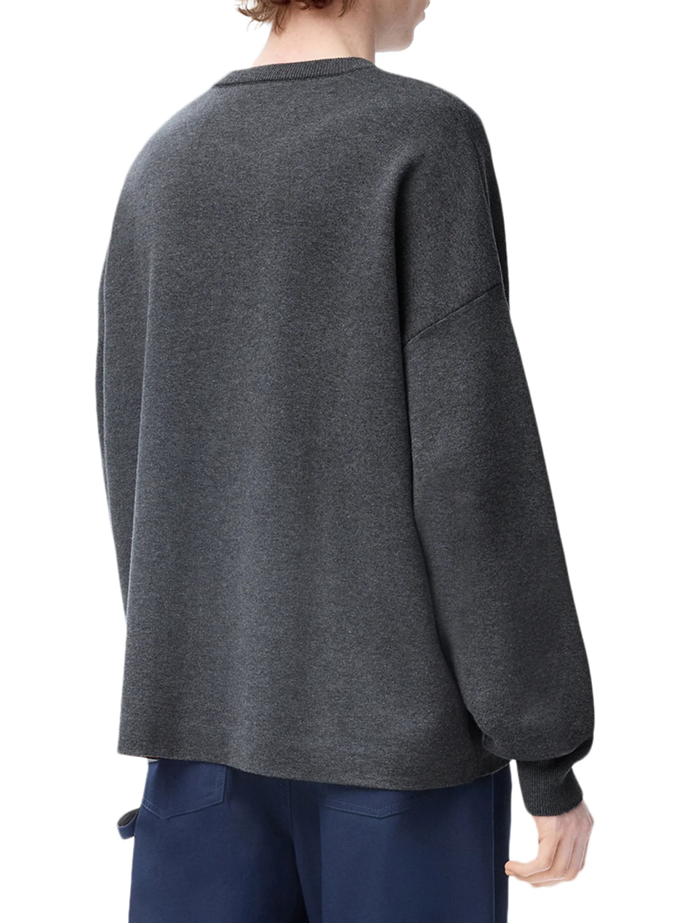 ANAGRAM COTTON BLEND SWEATER WITH POCKET - Image 4