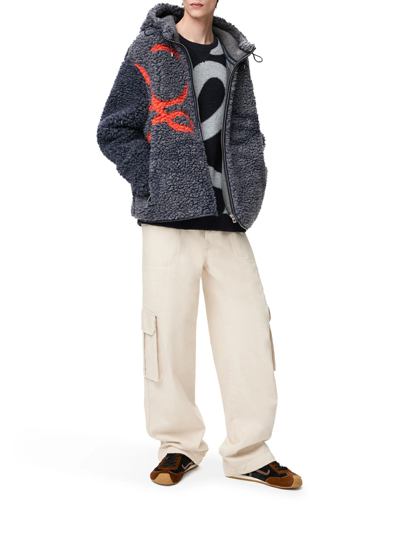 ANAGRAM JACQUARD FLEECE JACKET - Image 2