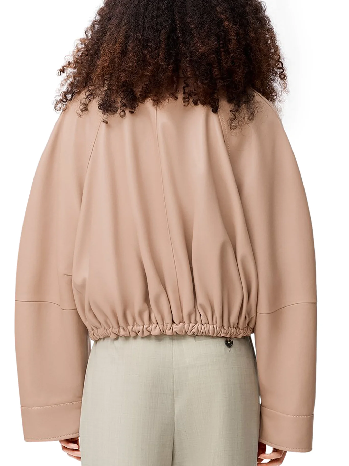 BALLOON JACKET IN NAPPA LAMBSKIN - Image 4
