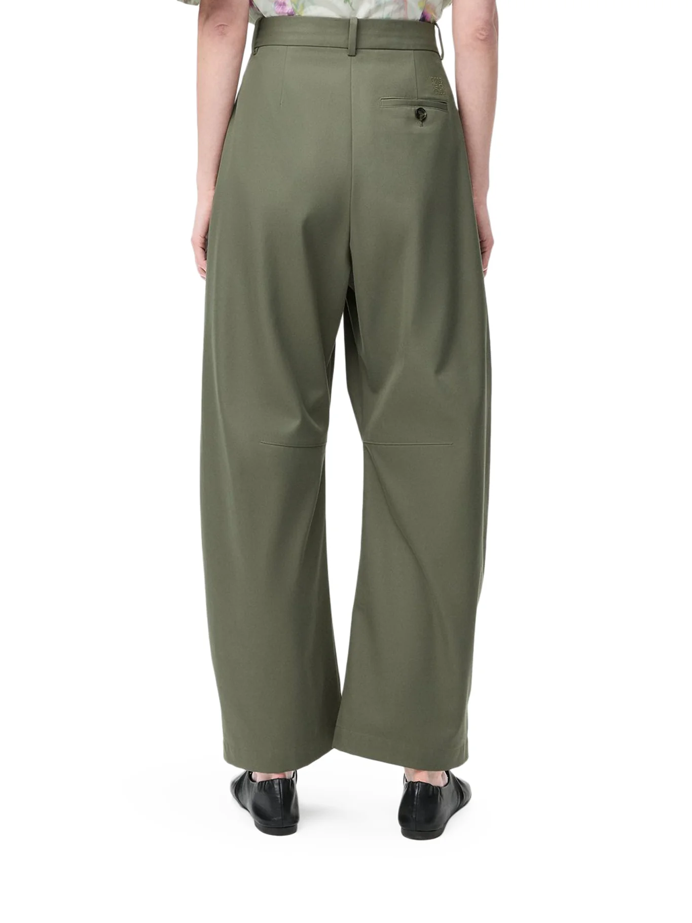 BARREL COTTON AND SILK TROUSERS - Image 4
