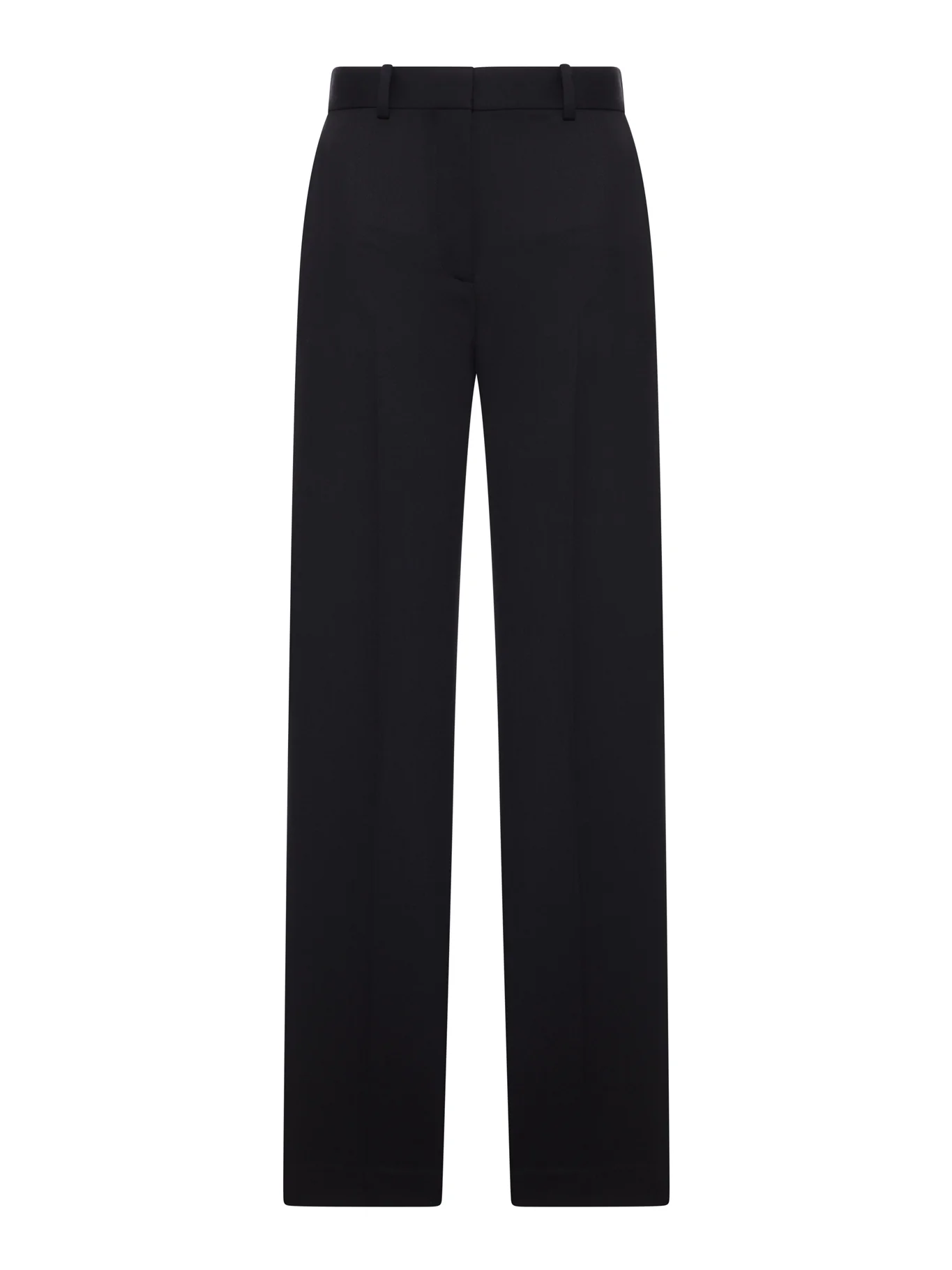BLACK TAILORED TROUSERS WITH CONTRASTING SIDE BAND