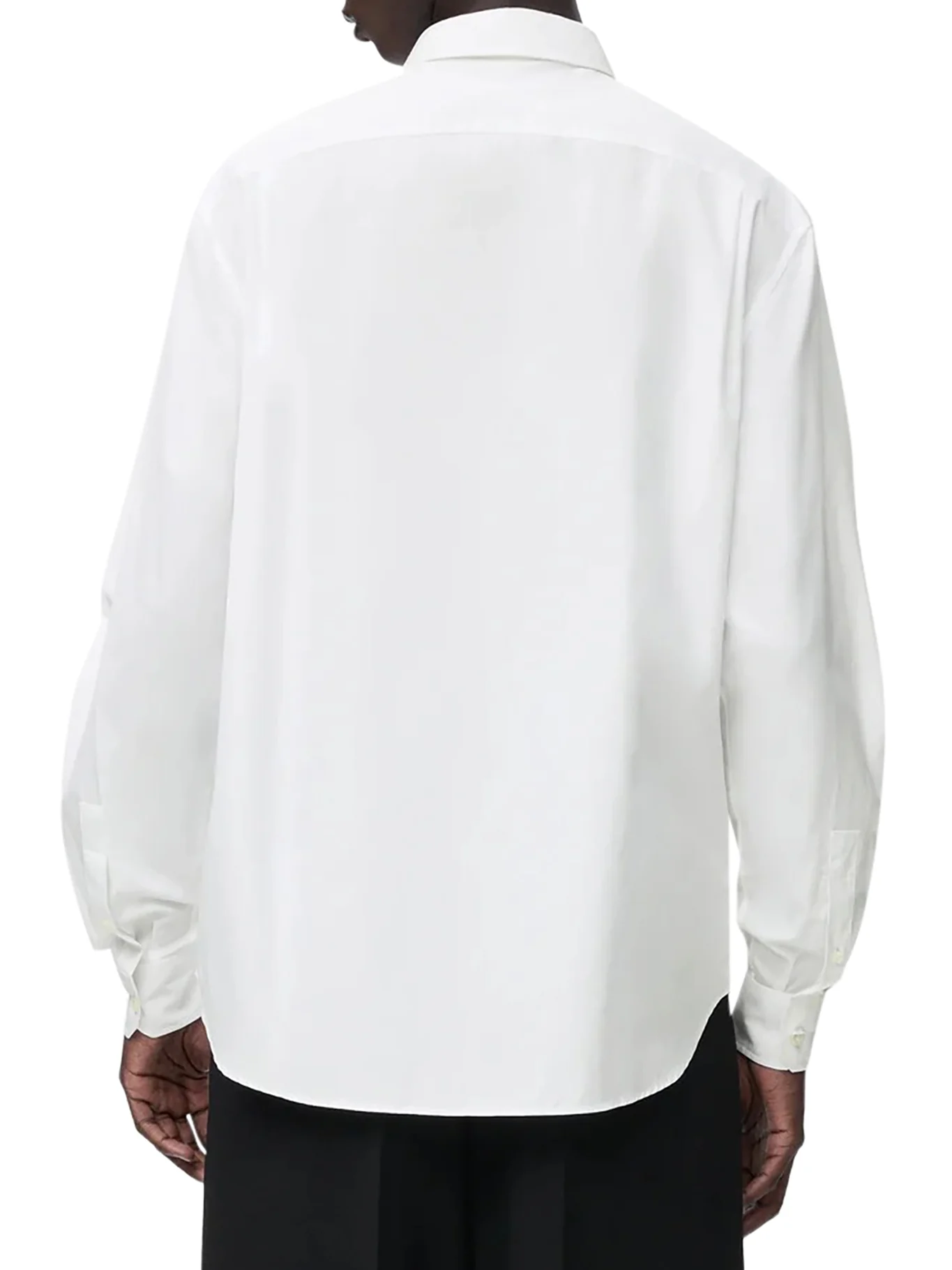 CLASSIC COTTON SHIRT WITH EMBROIDERED ANAGRAM LOGO - Image 3