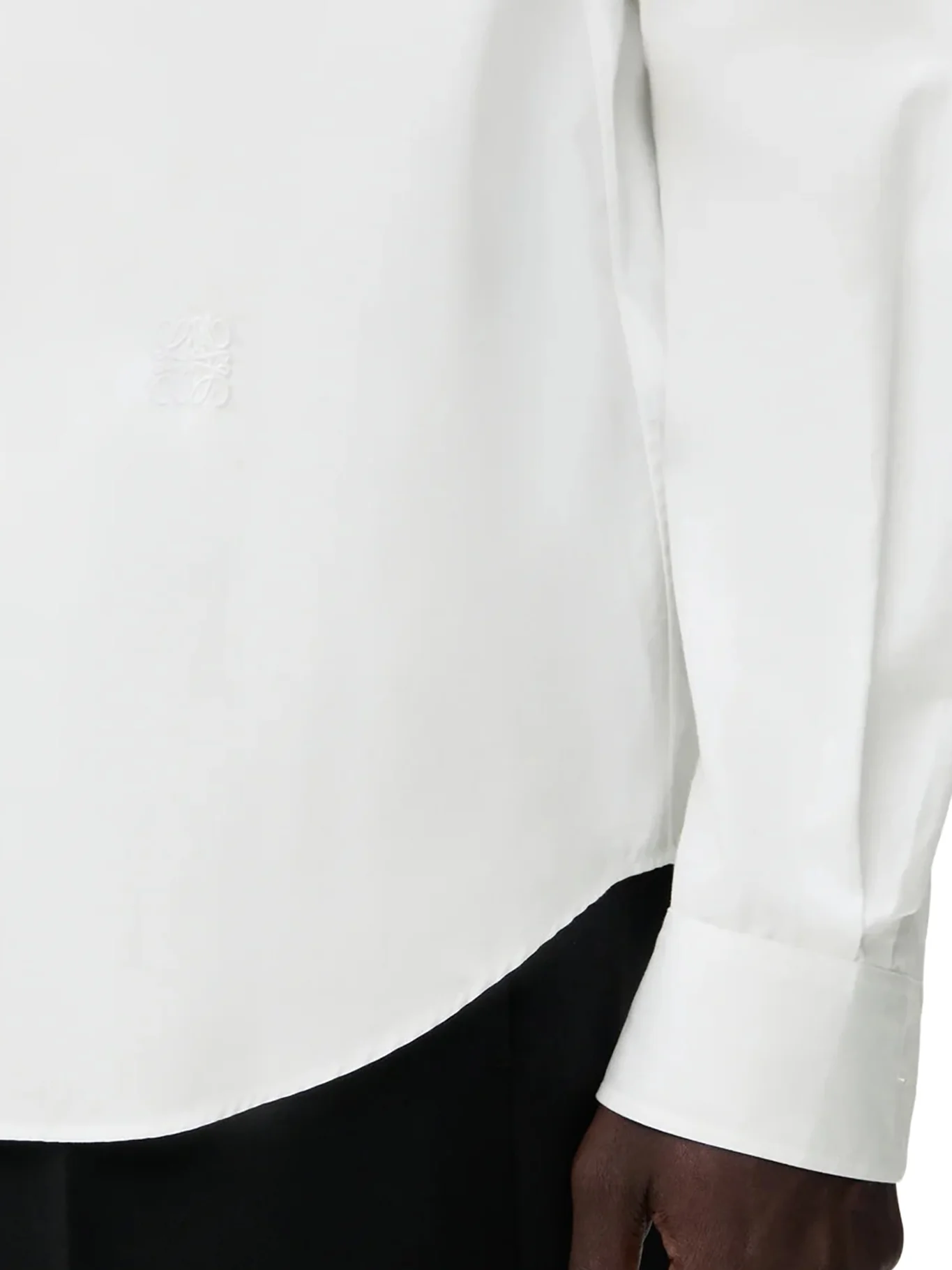 CLASSIC COTTON SHIRT WITH EMBROIDERED ANAGRAM LOGO - Image 4