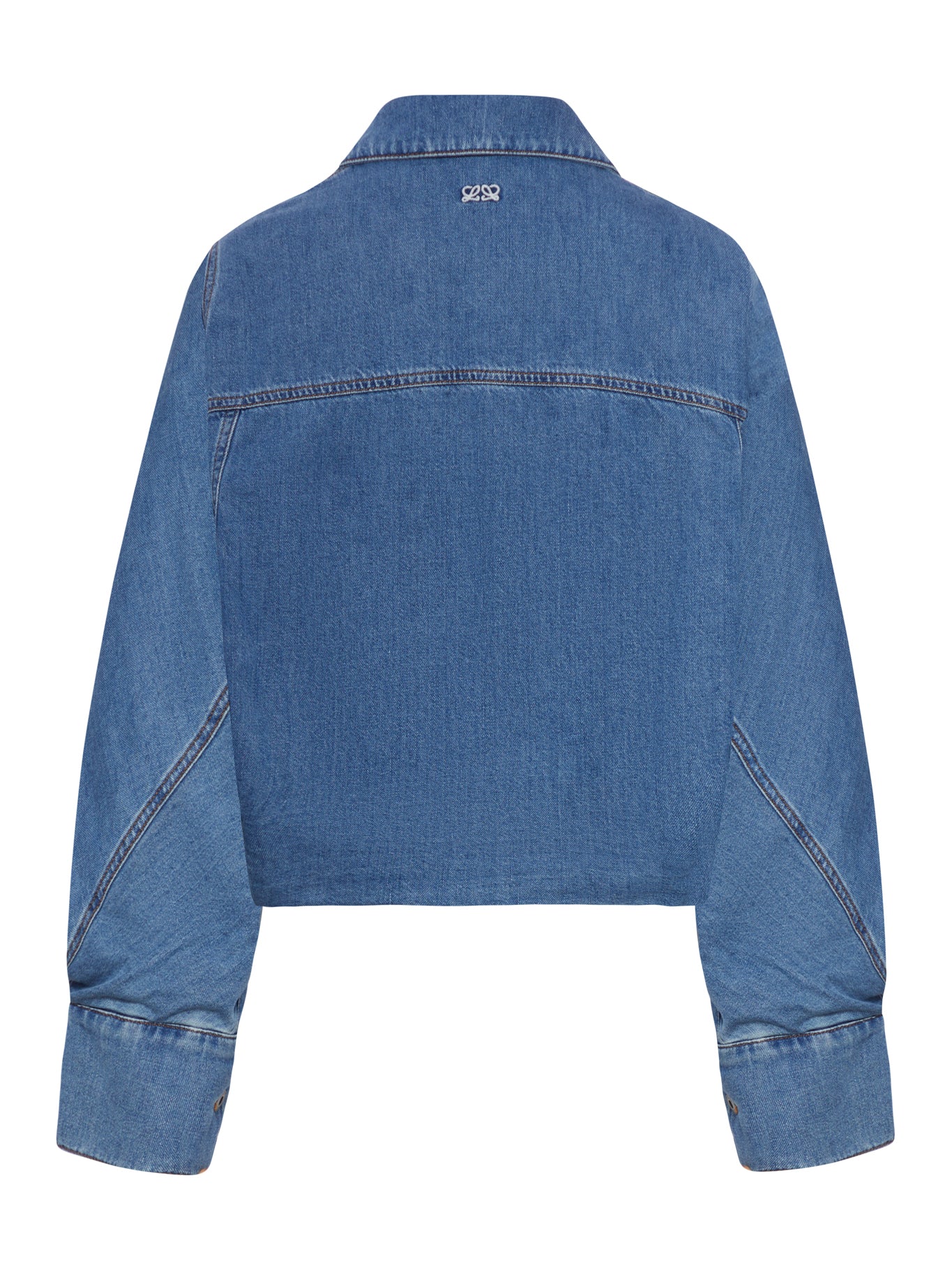 CROPPED DENIM JACKET WITH WIDE SLEEVES - Image 2
