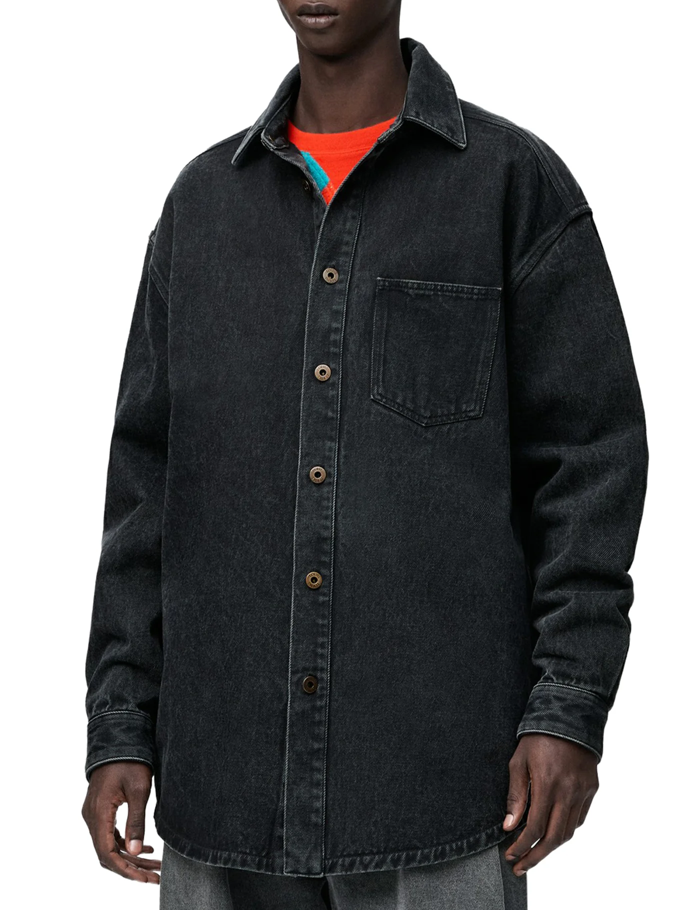 DENIM ANAGRAM OVERSHIRT - Image 3