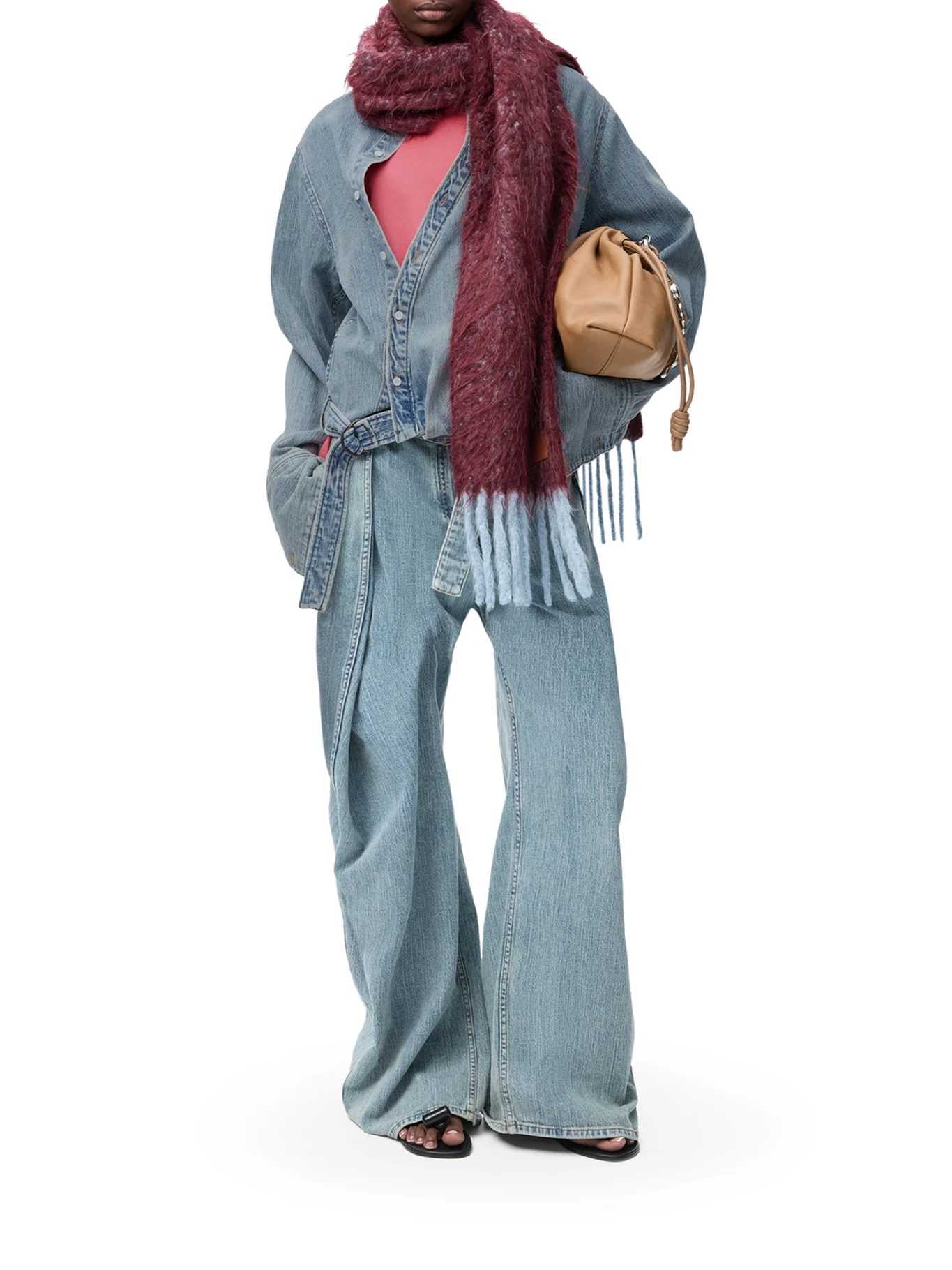 DRAPED DENIM SHIRT - Image 2