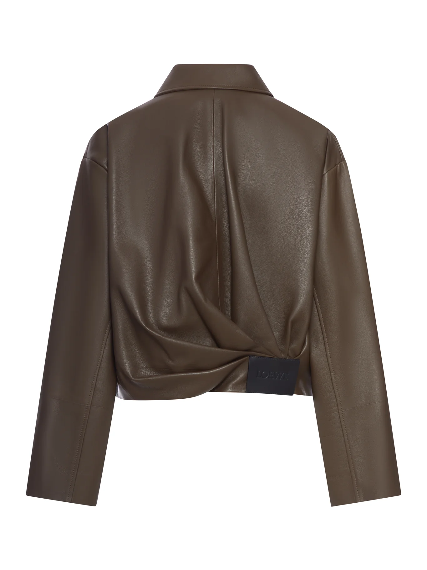 DRAPED LEATHER JACKET - Image 2