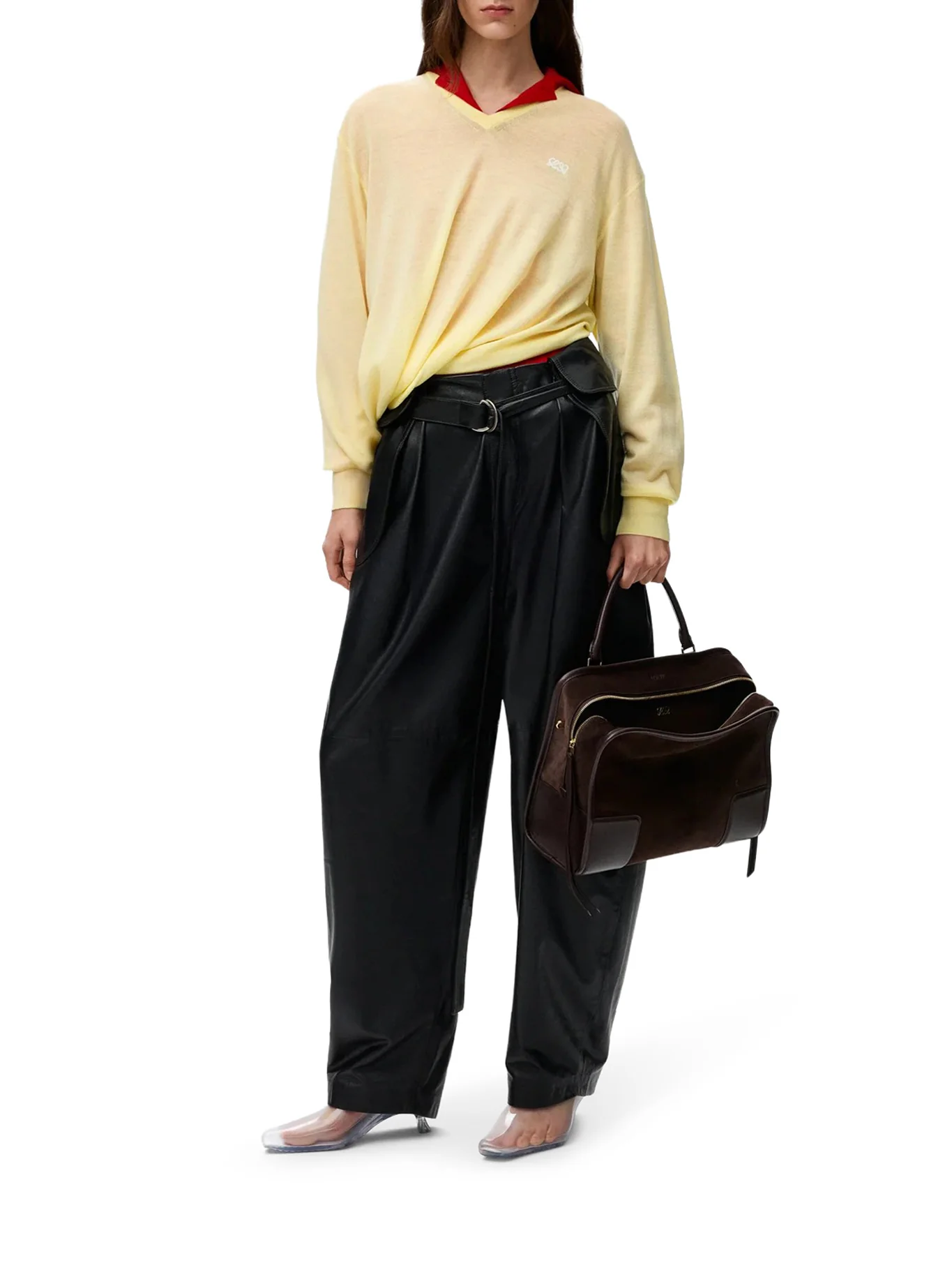 DRAPED MERINO WOOL SWEATER - Image 2