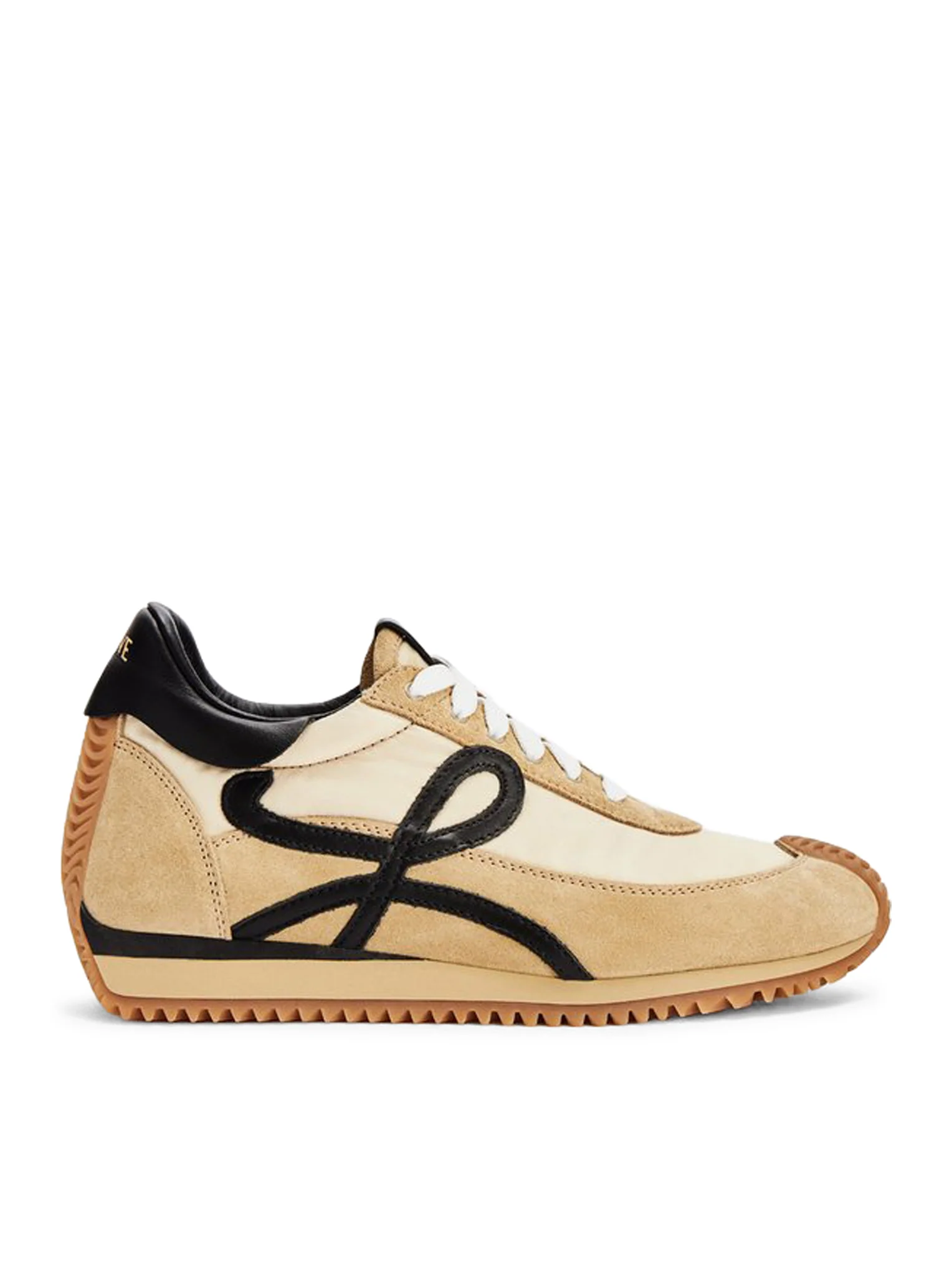 SNEAKERS FLOW RUNNER IN NYLON AND LEATHER AND SUEDE