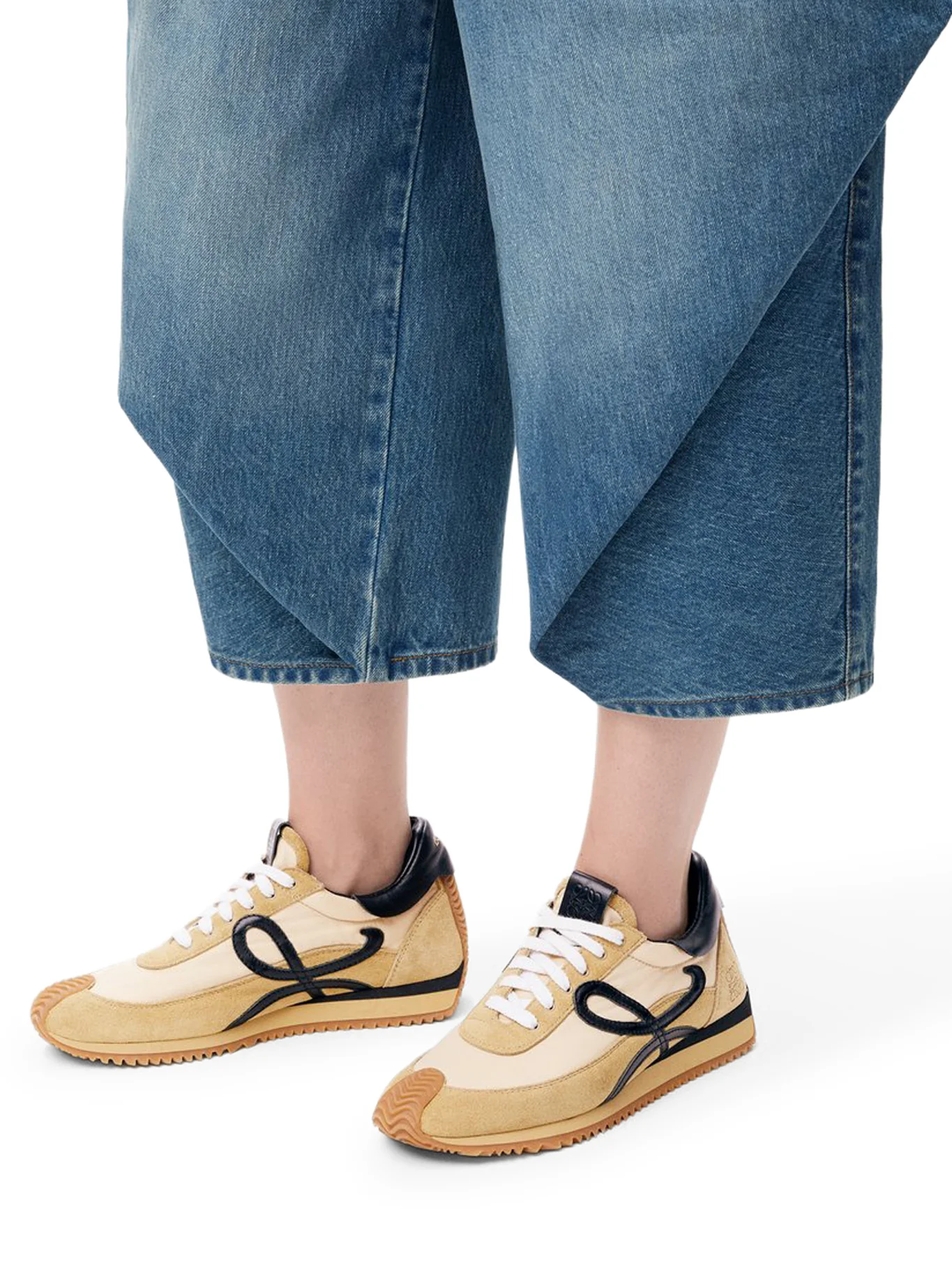 SNEAKERS FLOW RUNNER IN NYLON AND LEATHER AND SUEDE - Image 2