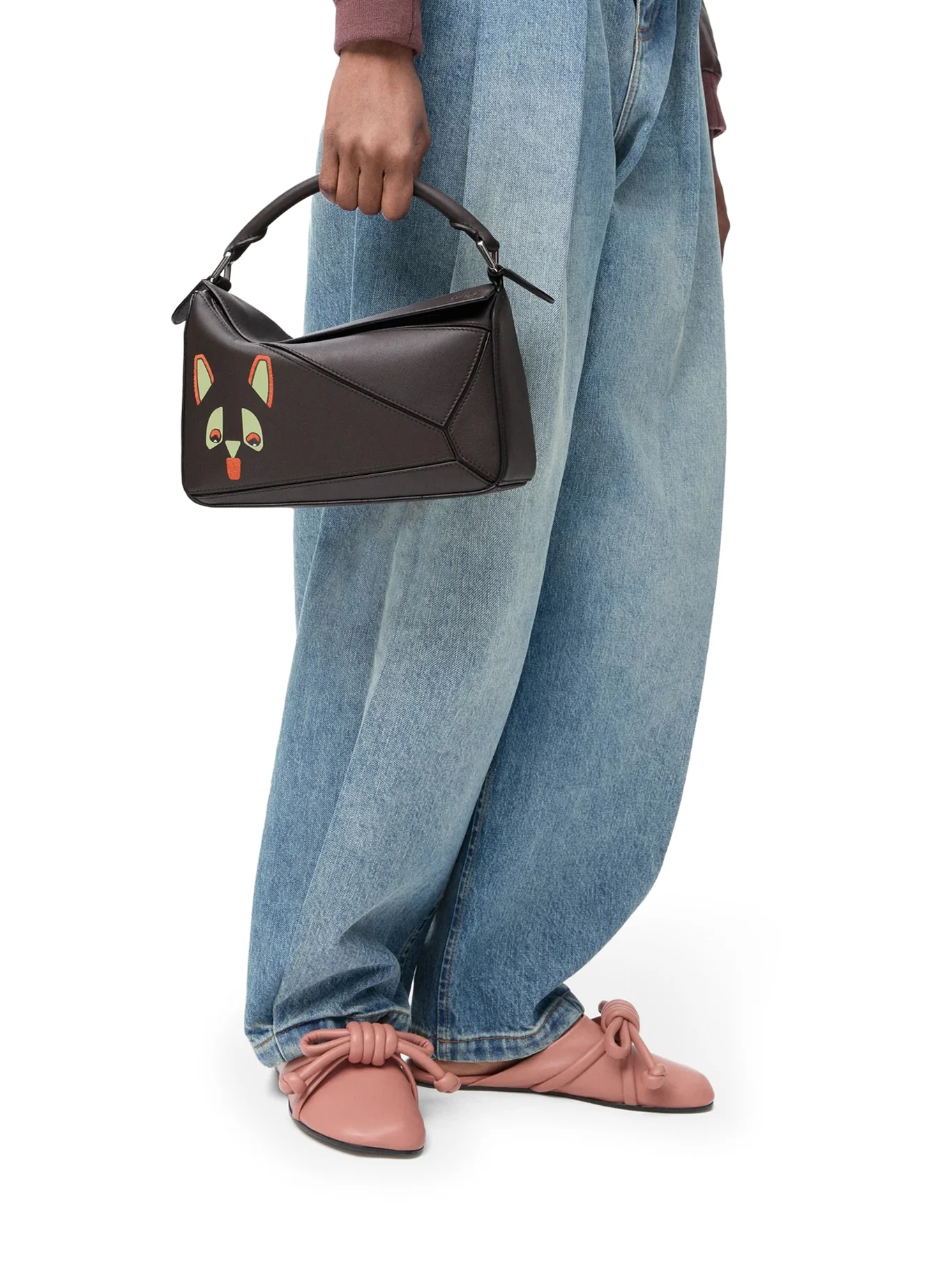 FUTURIST CAT SMALL PUZZLE BAG IN CALFSKIN - Image 4