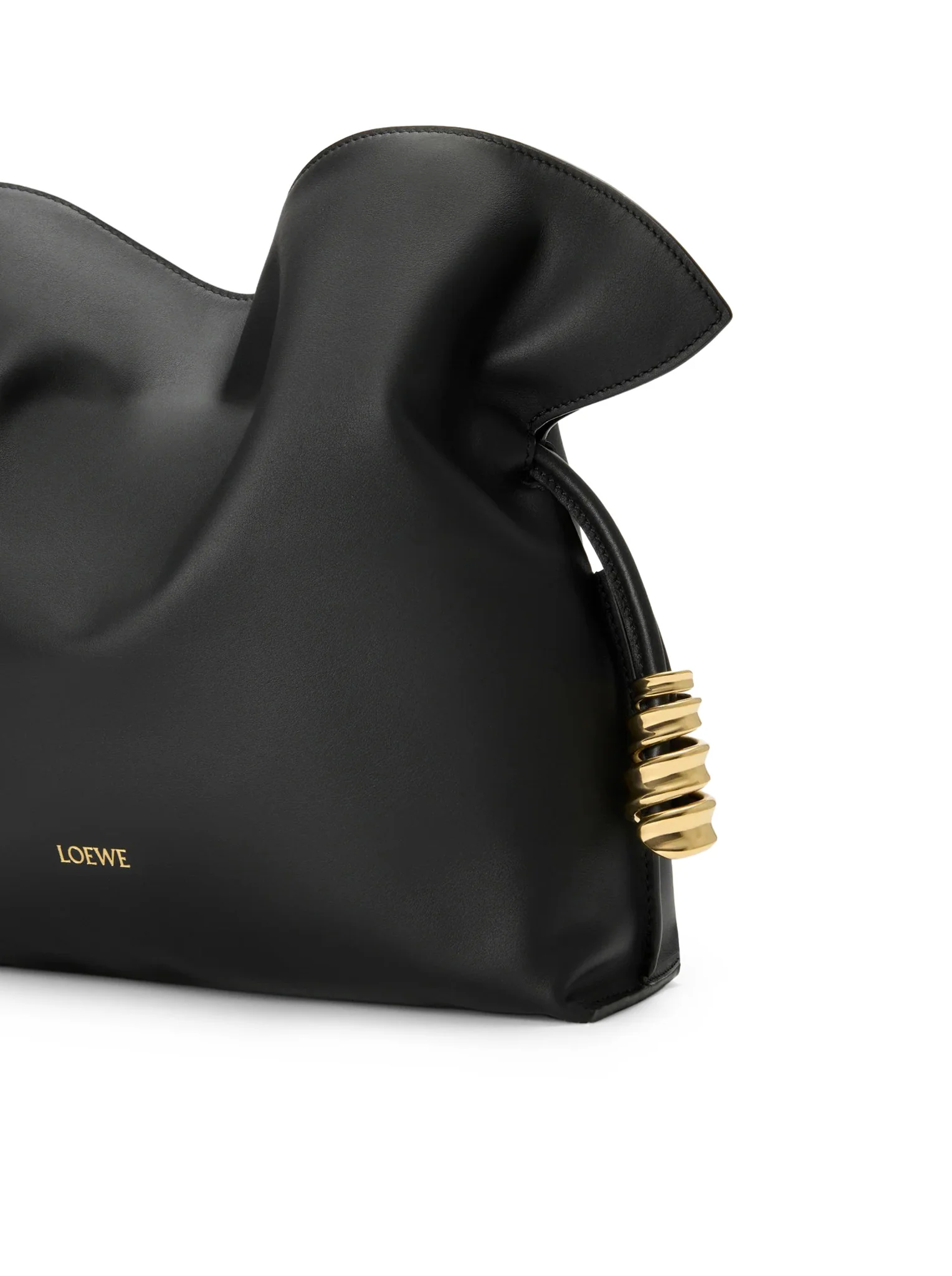 MEDIUM COIL FLAMENCO CLUTCH BAG IN CALFSKIN NAPPA - Image 8