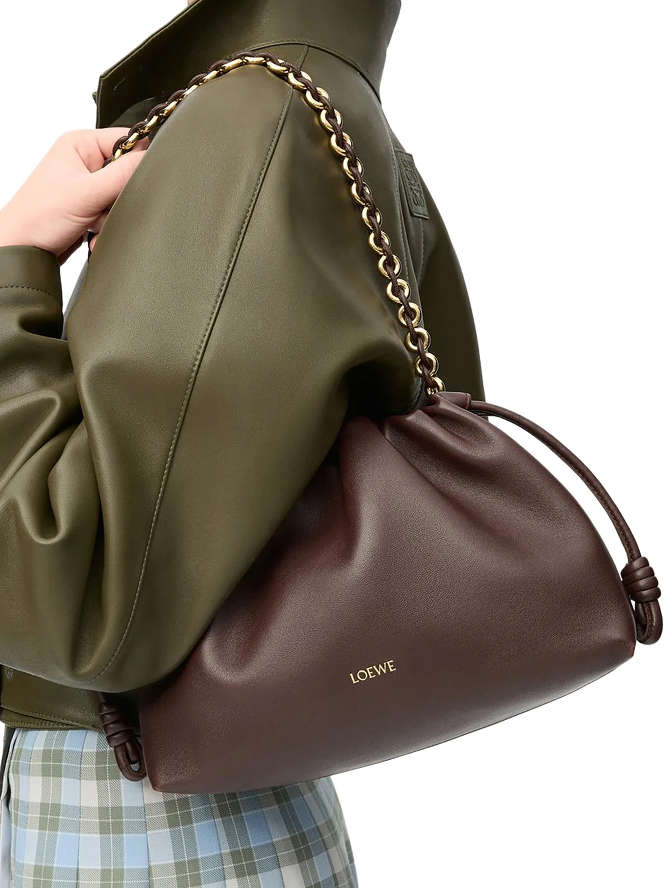 MEDIUM FLAMENCO BAG IN SOFT LAMBSKIN NAPPA - Image 3