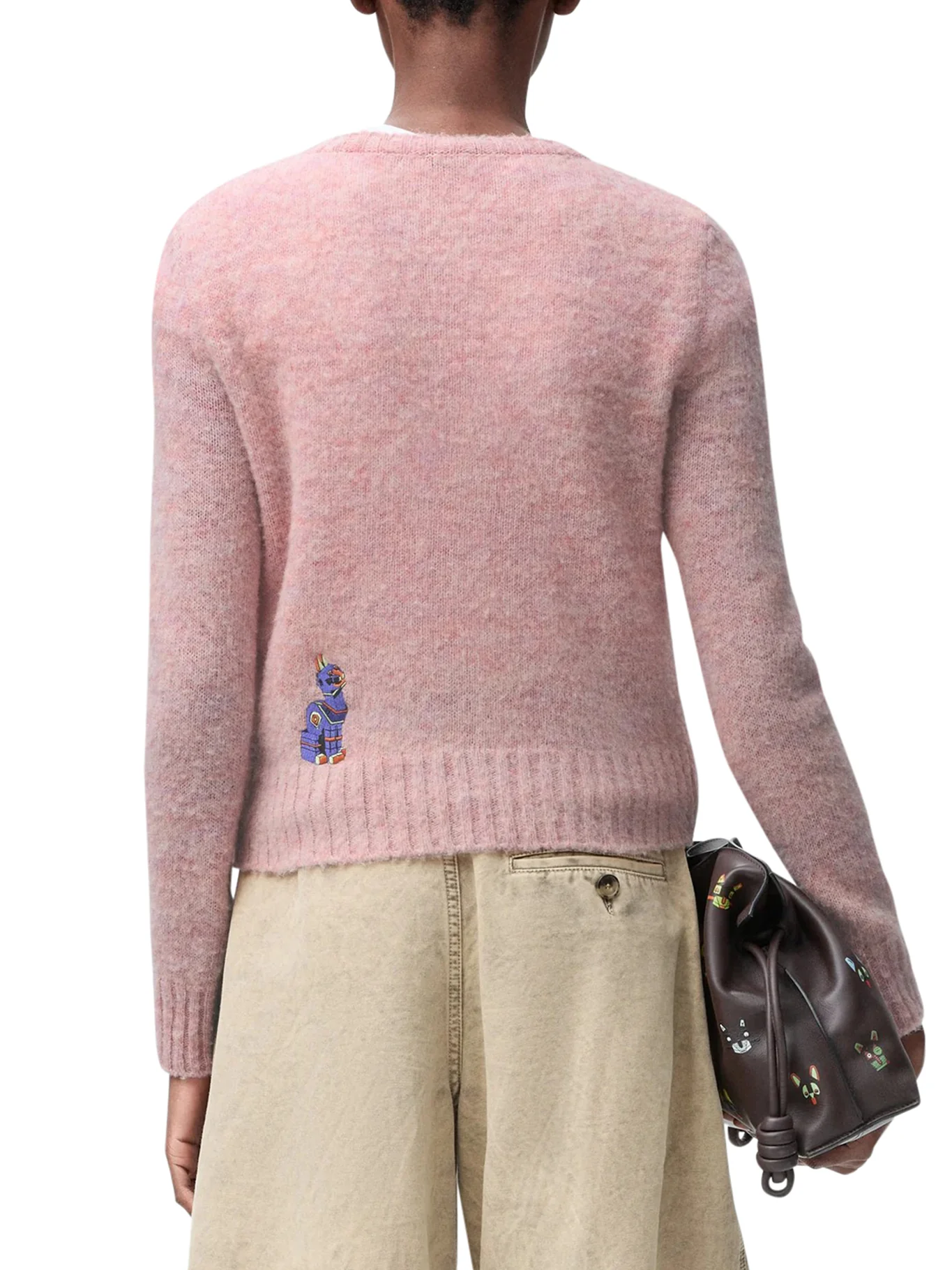 MEDIUM WEIGHT BRUSHED WOOL SWEATER - Image 3