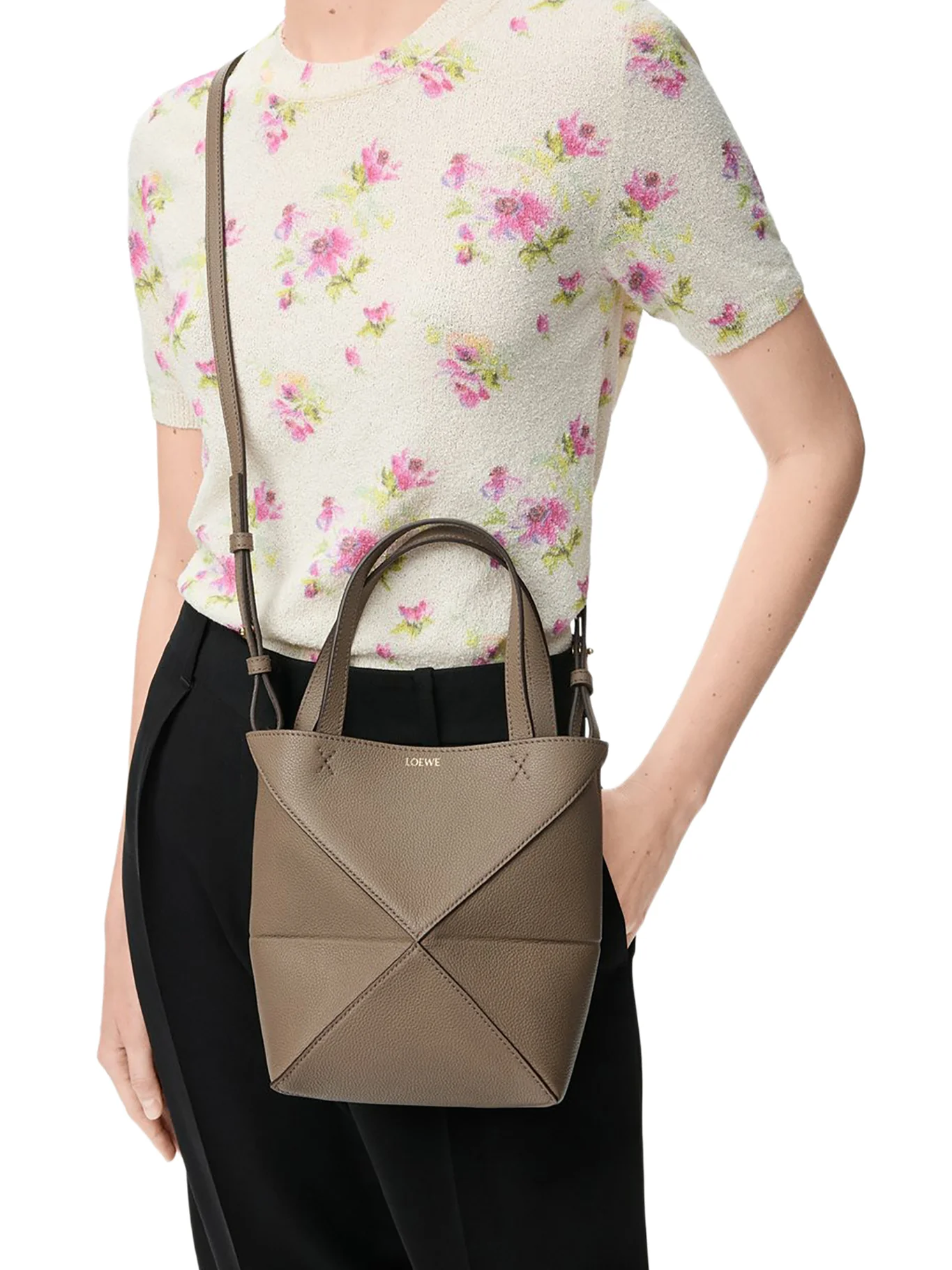 MINI PUZZLE FOLD LEATHER BAG - Image 3