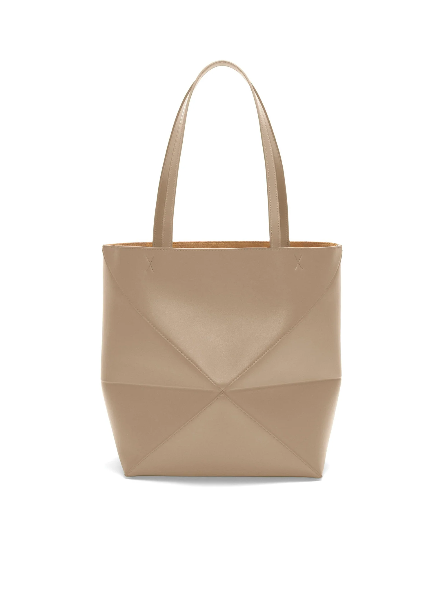 PUZZLE FOLD TOTE BAG IN POLISHED CALFSKIN - Image 5