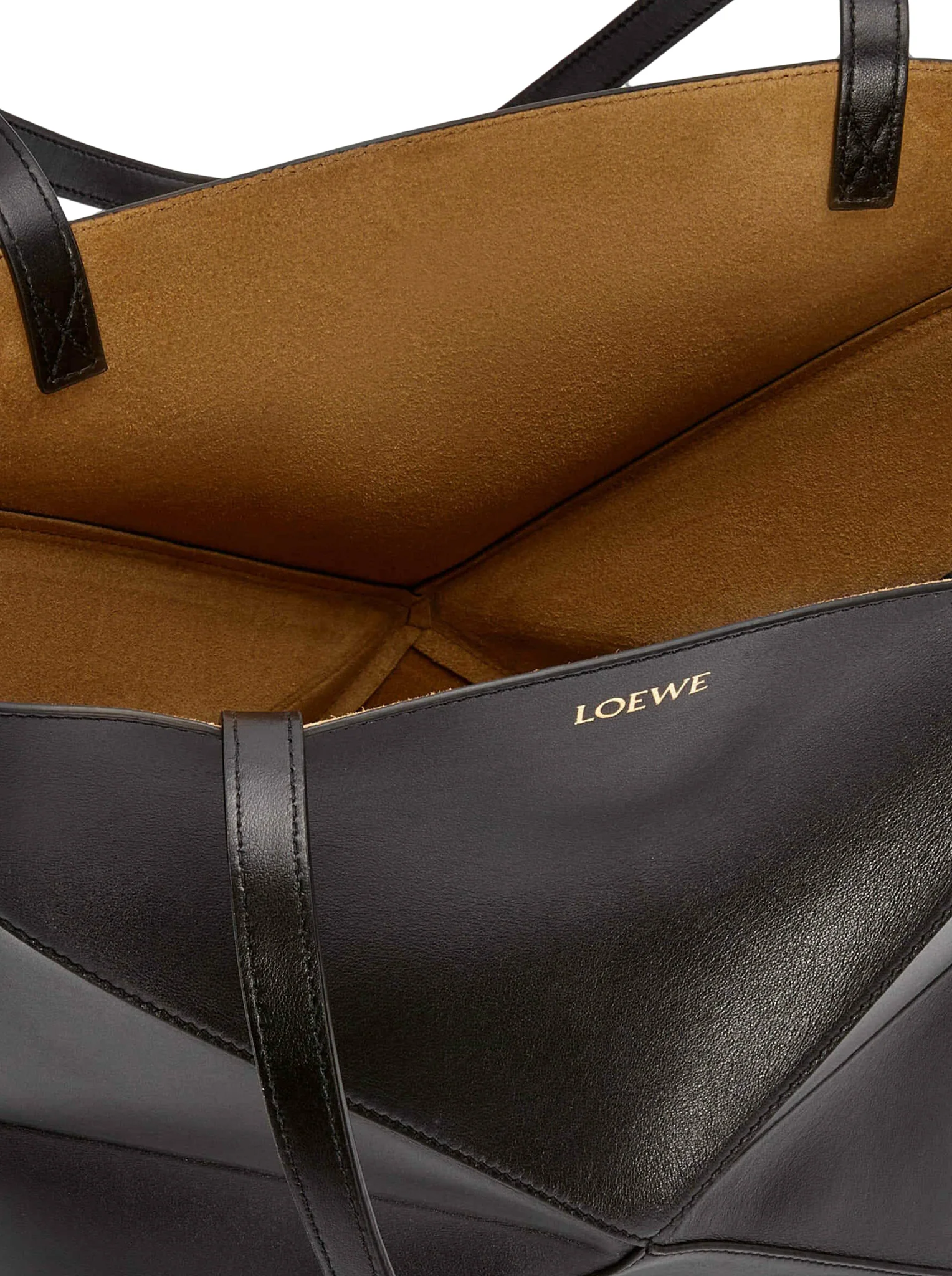 PUZZLE FOLD TOTE BAG IN POLISHED CALFSKIN - Image 8