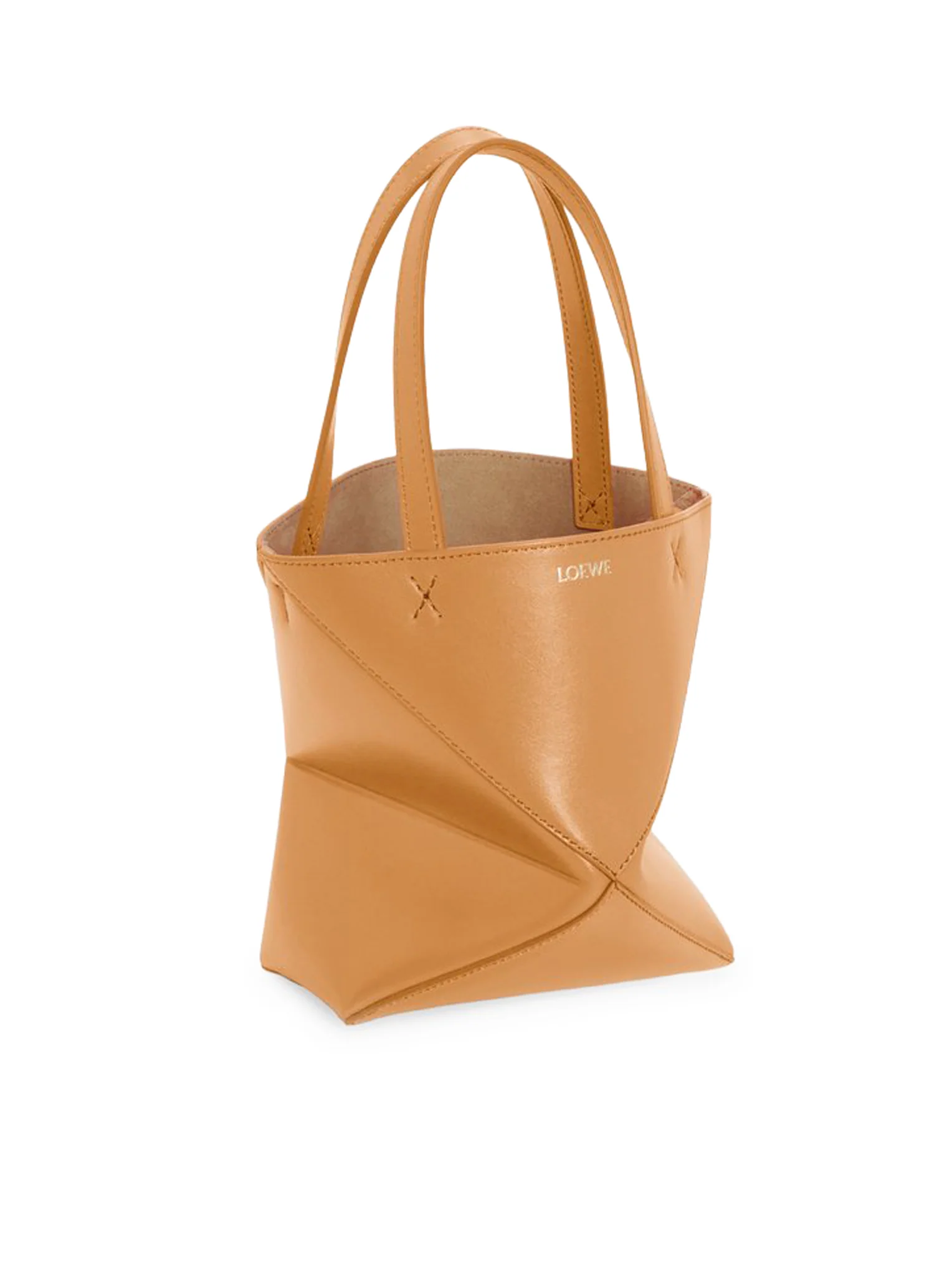 PUZZLE FOLD TOTE BAG IN POLISHED CALFSKIN - Image 4