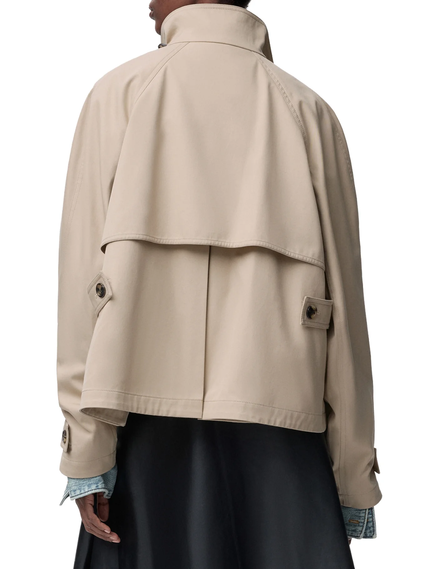 SHORT PARKA IN COTTON AND SILK - Image 4