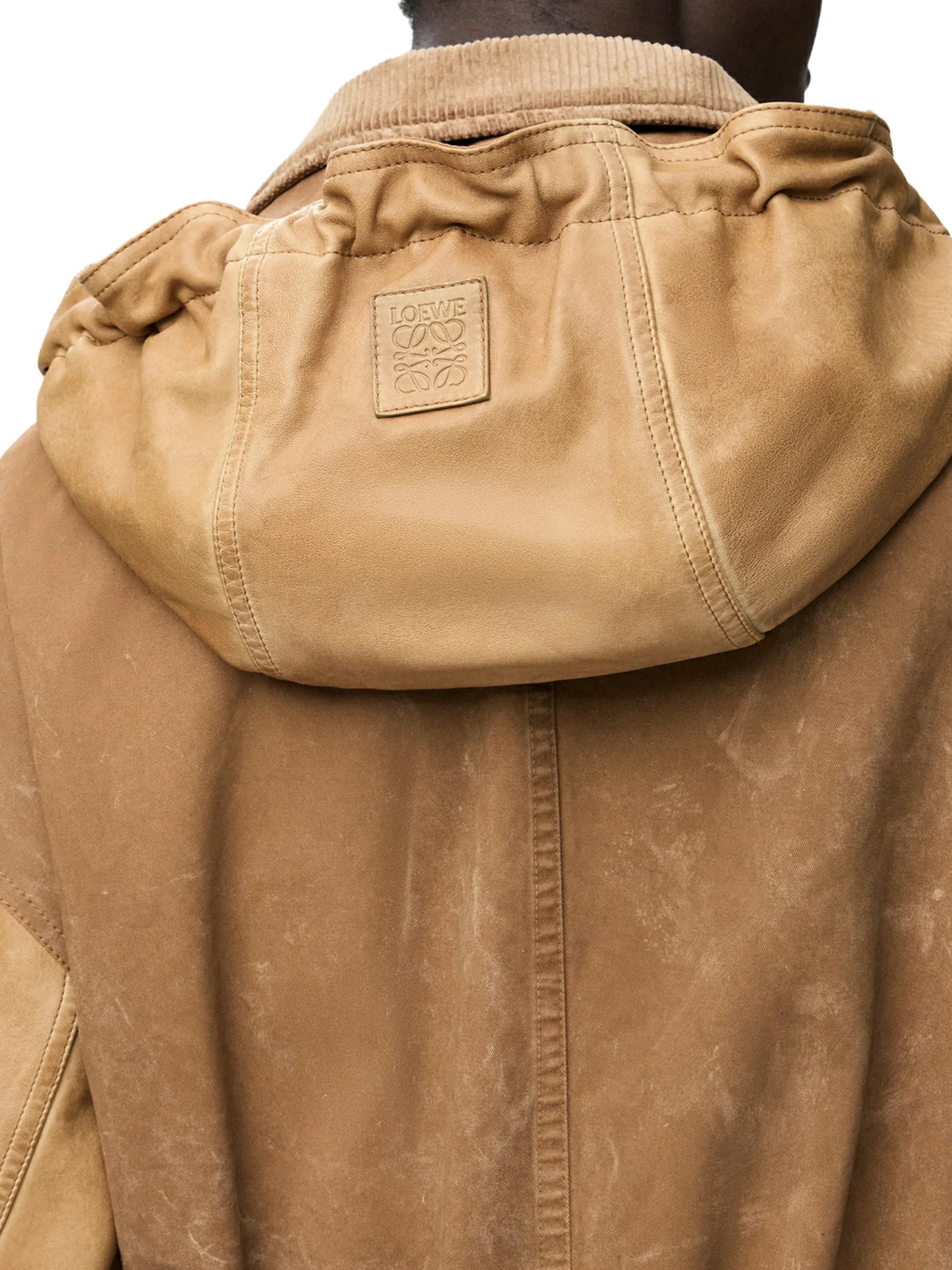 SHORT PARKA IN LAMBSKIN AND COTTON - Image 5