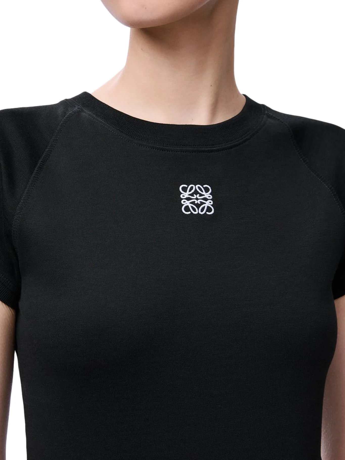 SLIM FIT COTTON T-SHIRT WITH ANAGRAM - Image 5