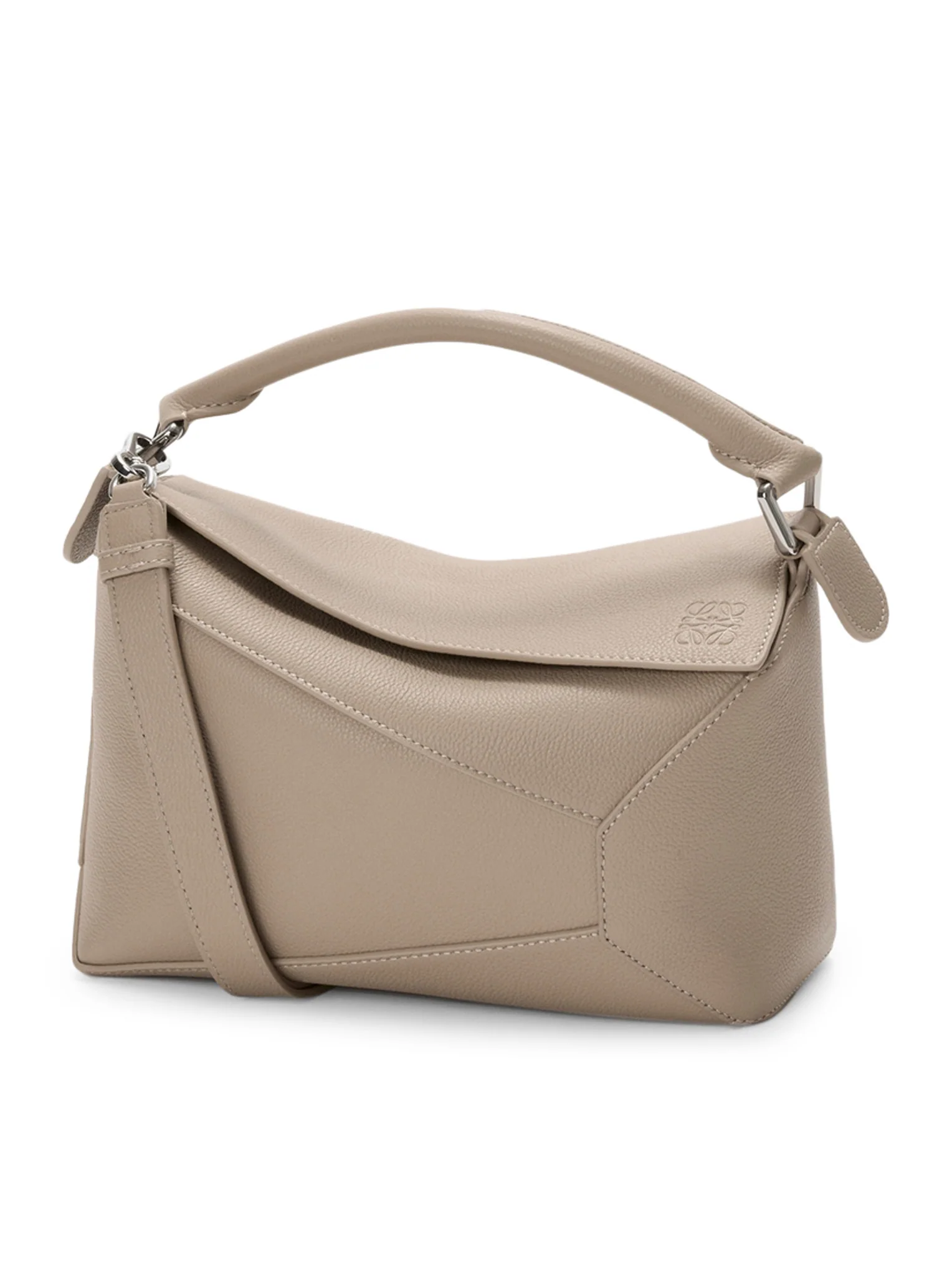 SMALL PUZZLE EDGE BAG IN GRAINED CALFSKIN
