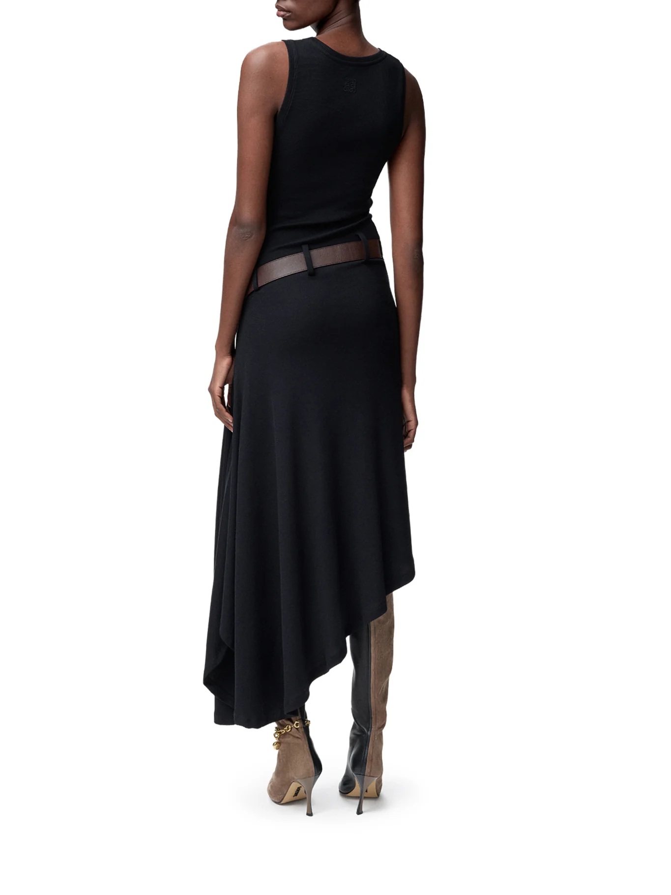 STRETCH COTTON TANK TOP DRESS - Image 3