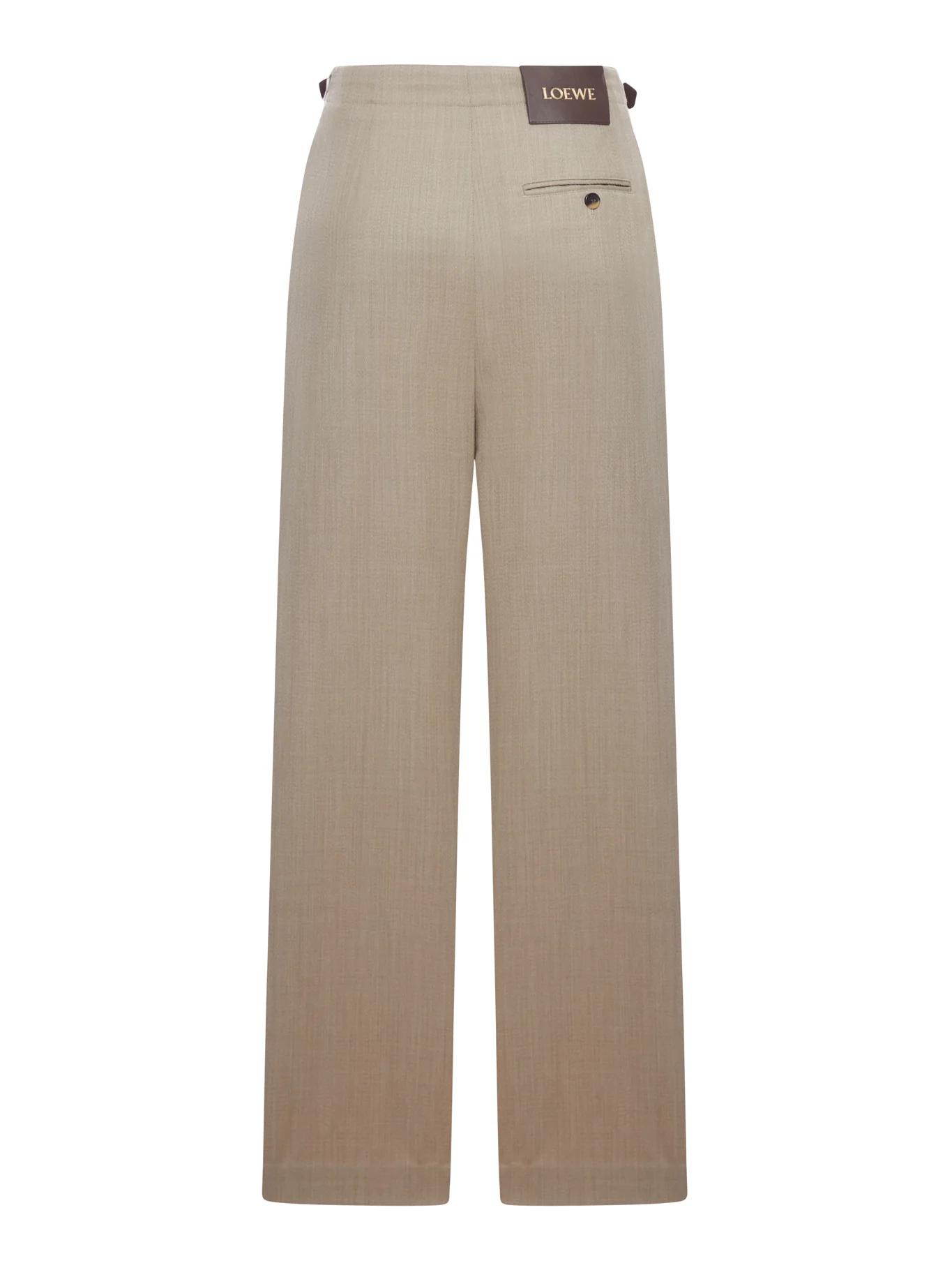 TAILORED WOOL TROUSERS WITH BELT - Image 2