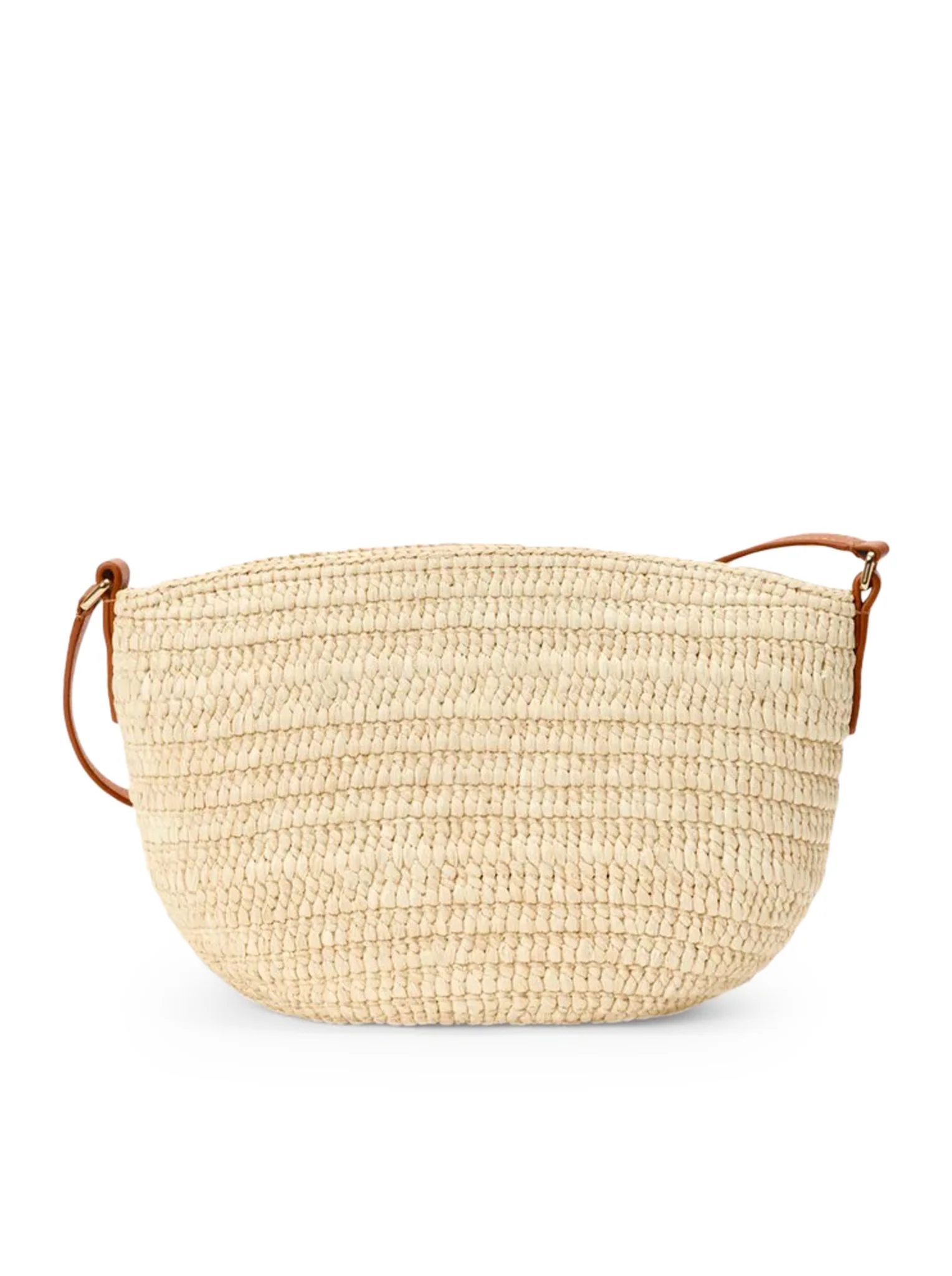 ECLIPSE CLUTCH IN RAFFIA AND CALFSKIN - Image 3