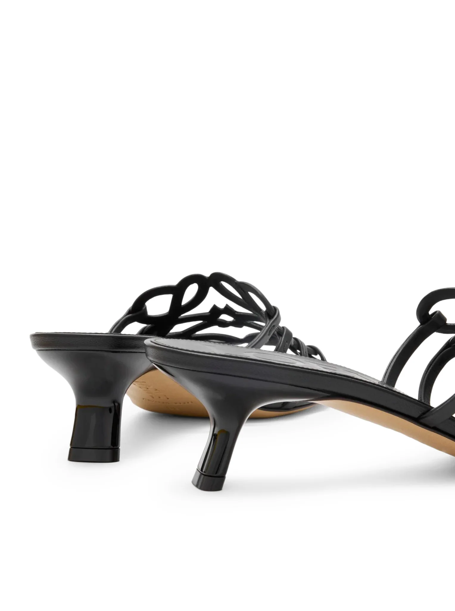 PETAL ANAGRAM SLIDE IN SOFT CALFSKIN - Image 5